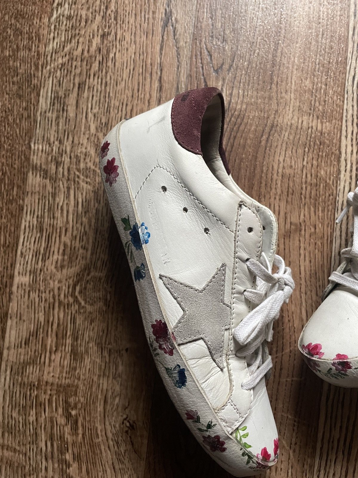 Golden Goose ❗️RARE ❗️ Golden Goose Superstar Floral Hand printed sneakers Size US 6 / IT 36 - 5 Thumbnail