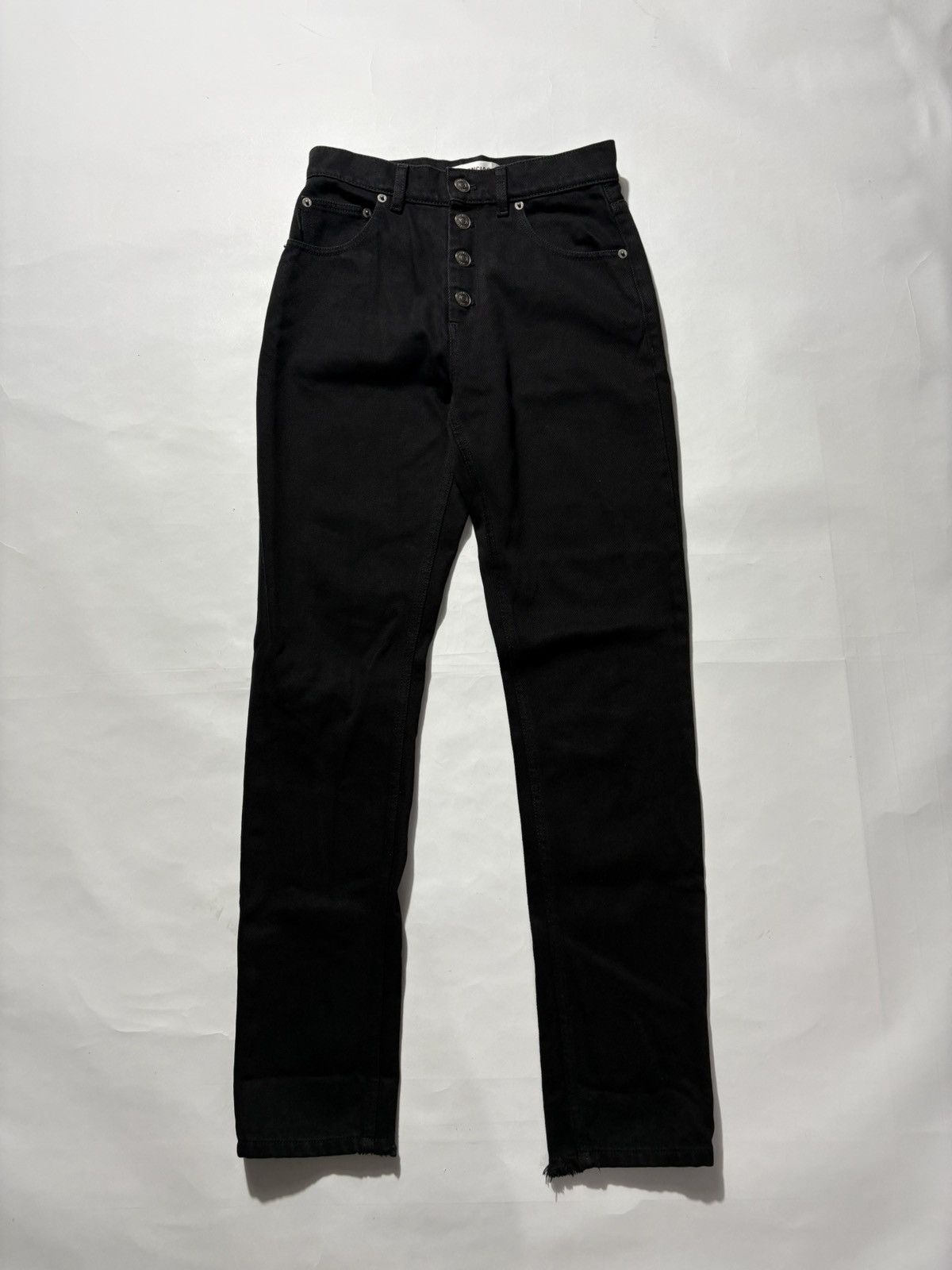 Balenciaga BALENCIAGA HIGH WAISTED STRAIGHT LEG JEANS Size 26" / US 2 / IT 38 - 1 Thumbnail