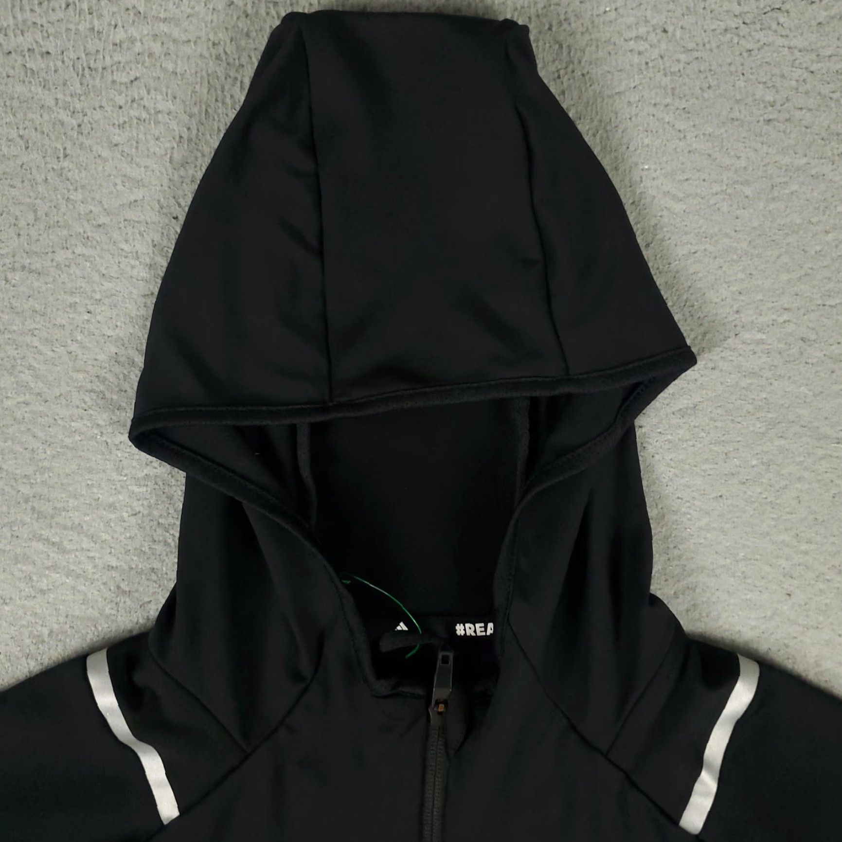 Adidas Adidas Hoodie Mens Large Black Full Zip Hooded Sweatshirt Size US L / EU 52-54 / 3 - 2 Thumbnail