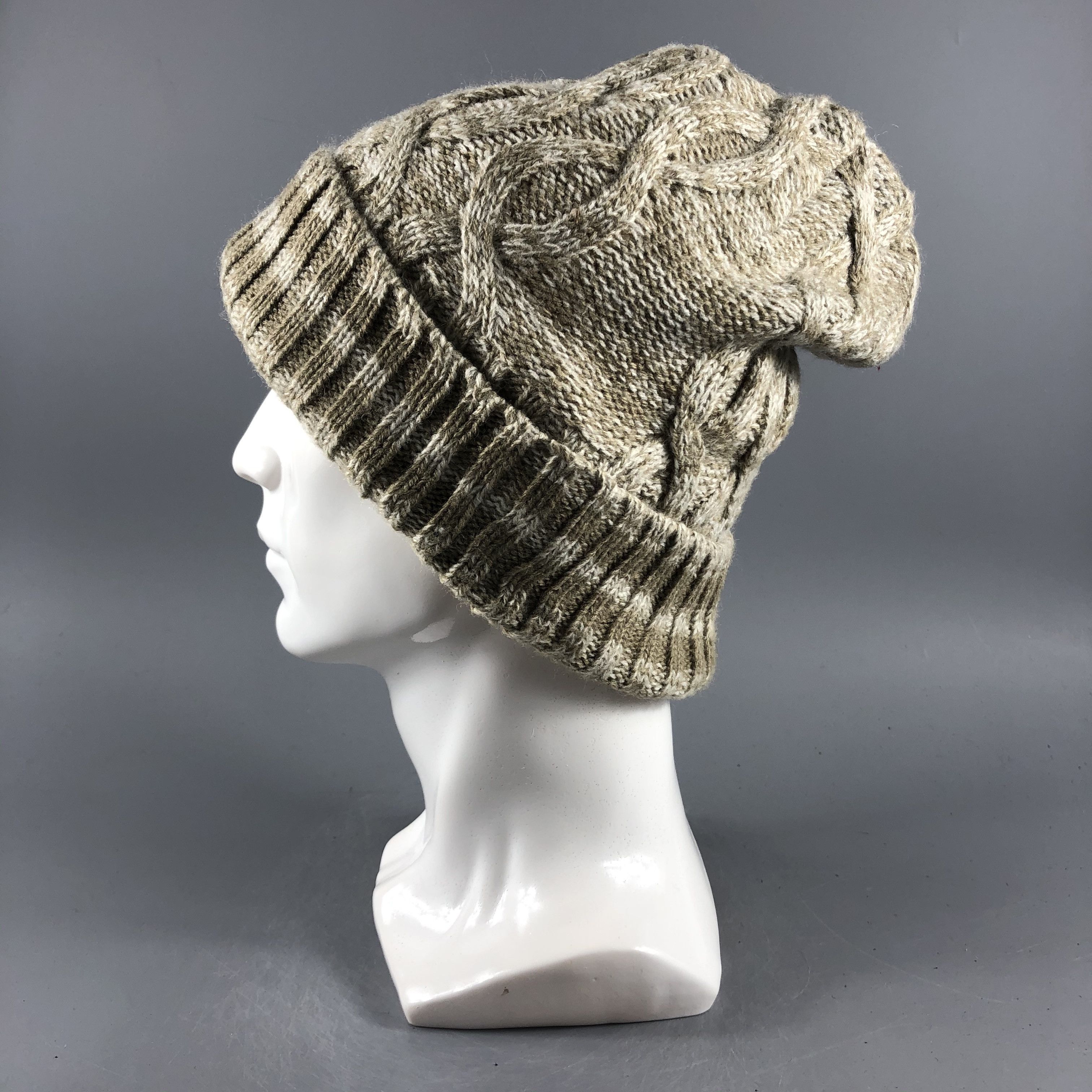 Japanese Brand × Vintage Unknown Aran Isle Beanie Snow Hat Snow Cap -D322 Size ONE SIZE - 1 Thumbnail