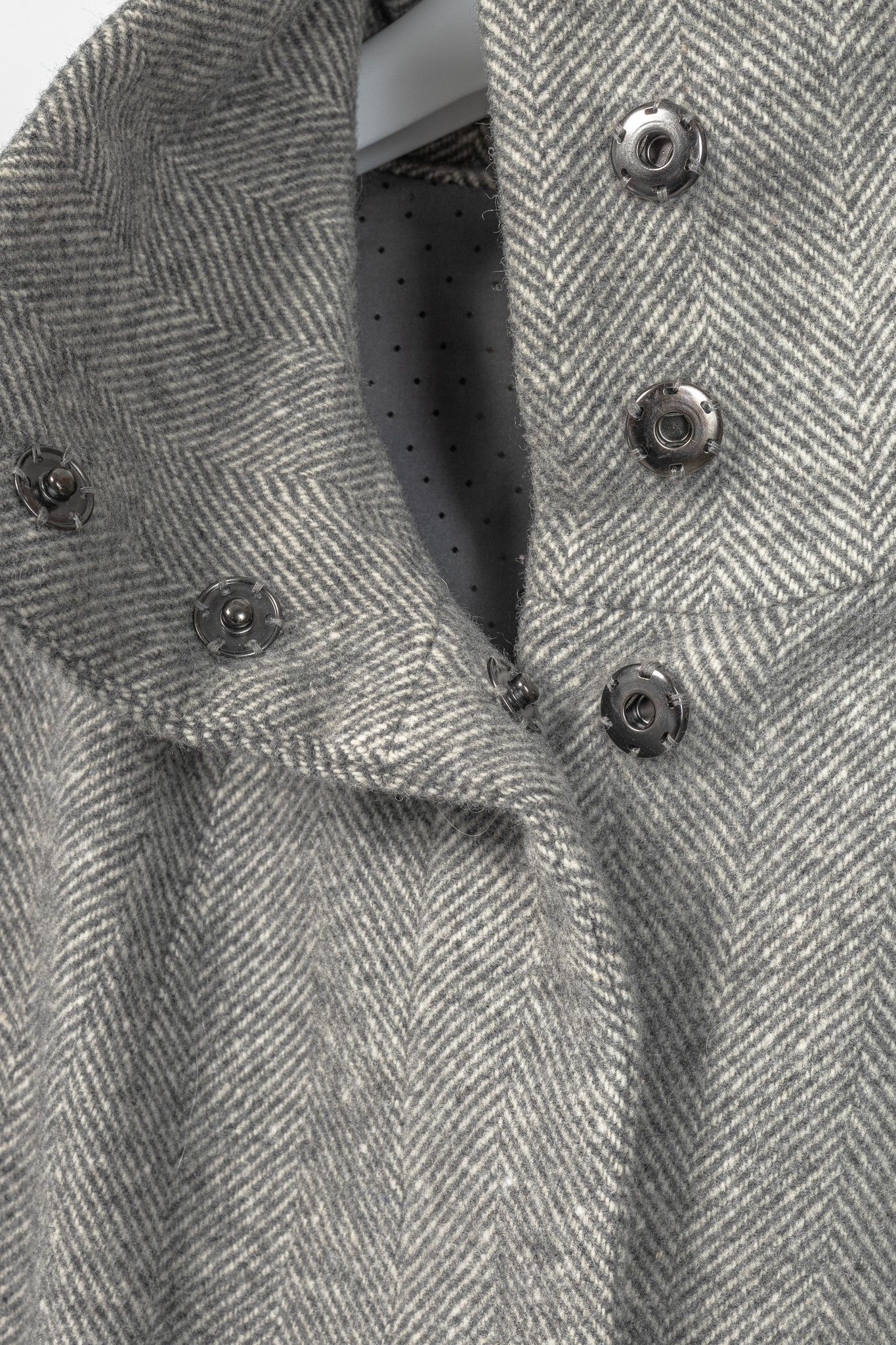 Weekend Max Mara Weekend Max Mara Grey Wool Herringbone Coat Size M / US 6-8 / IT 42-44 - 9 Thumbnail