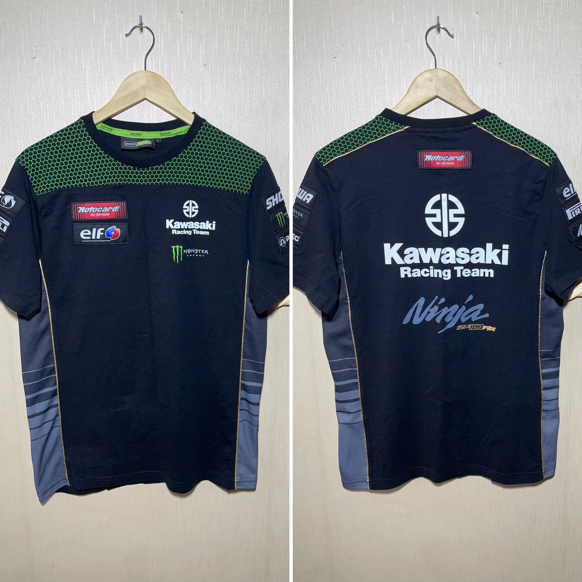 Vintage Kawasaki racing streetwear T shirt Size US L / EU 52-54 / 3 - 1 Thumbnail