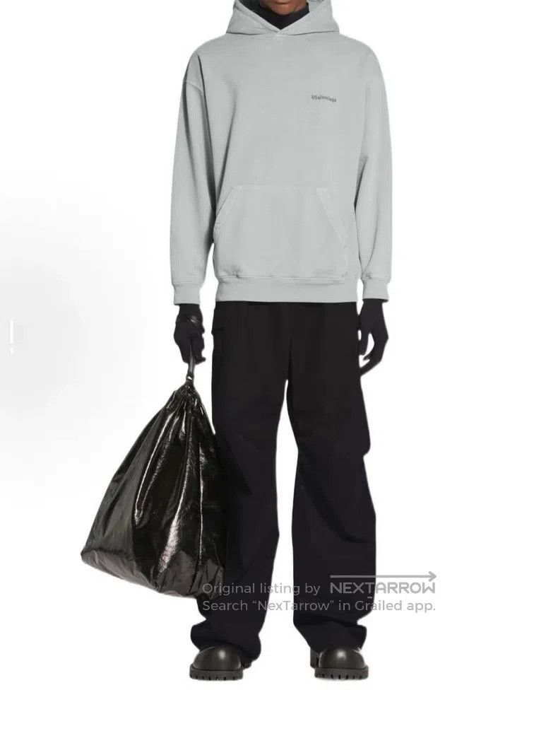 Balenciaga Balenciaga Cement gray faded effect hoodie, long-sleeve Size US XL / EU 56 / 4 - 6 Thumbnail