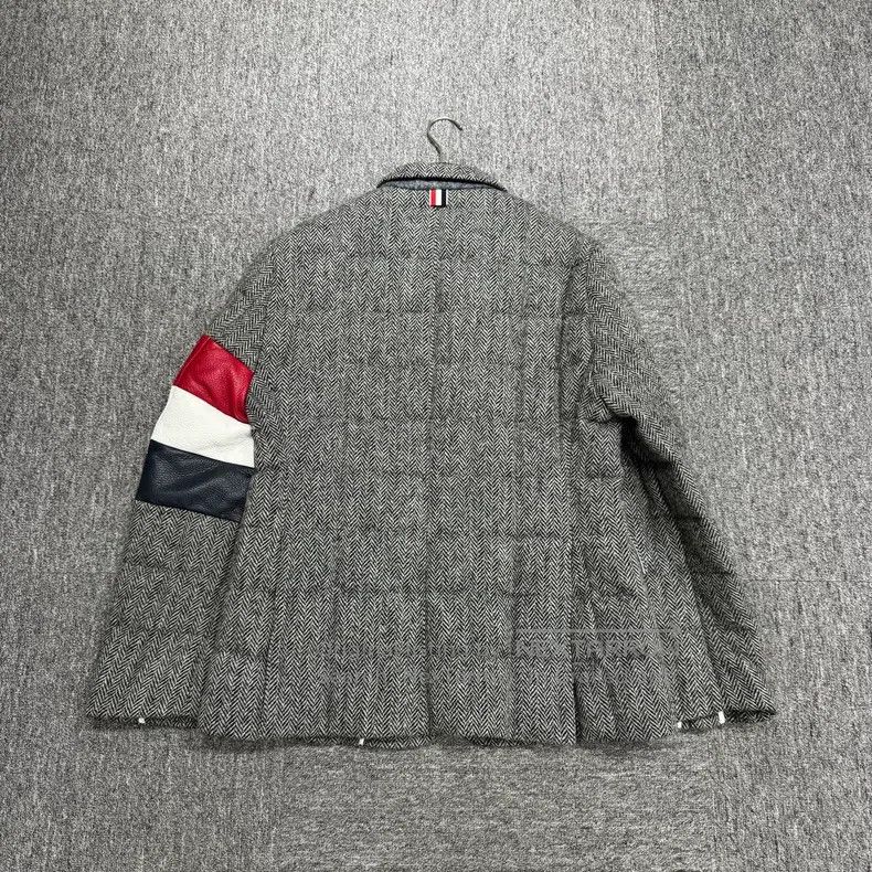 Thom Browne Thom Browne Wool and Deerskin Patch Down Jacket Size US M / EU 48-50 / 2 - 6 Thumbnail