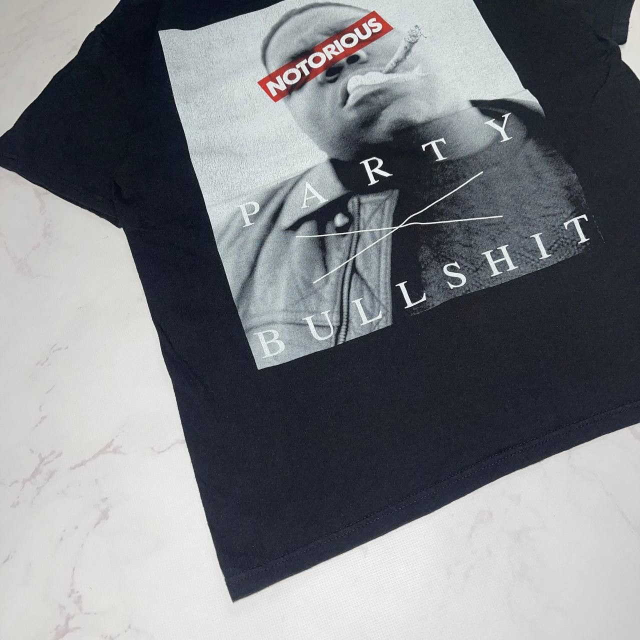 Vintage Vintage Notorious BIG Shirt Party And Bullsh Black Size M Size US M / EU 48-50 / 2 - 8 Thumbnail