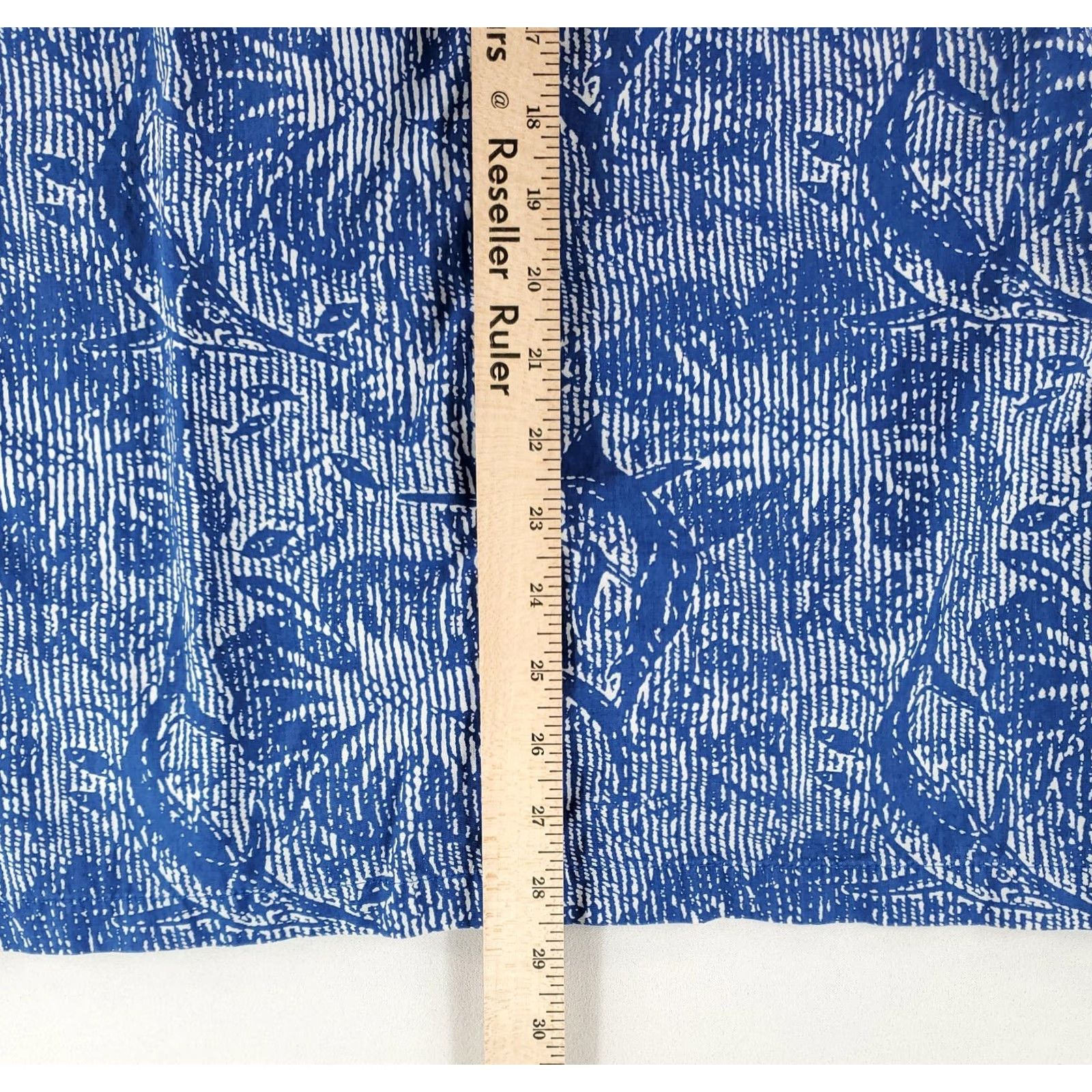 Vintage Columbia PFG Shirt AOP Swordfish Ocean Print Blue White Short Sleeve Mens M Size US M / EU 48-50 / 2 - 6 Thumbnail