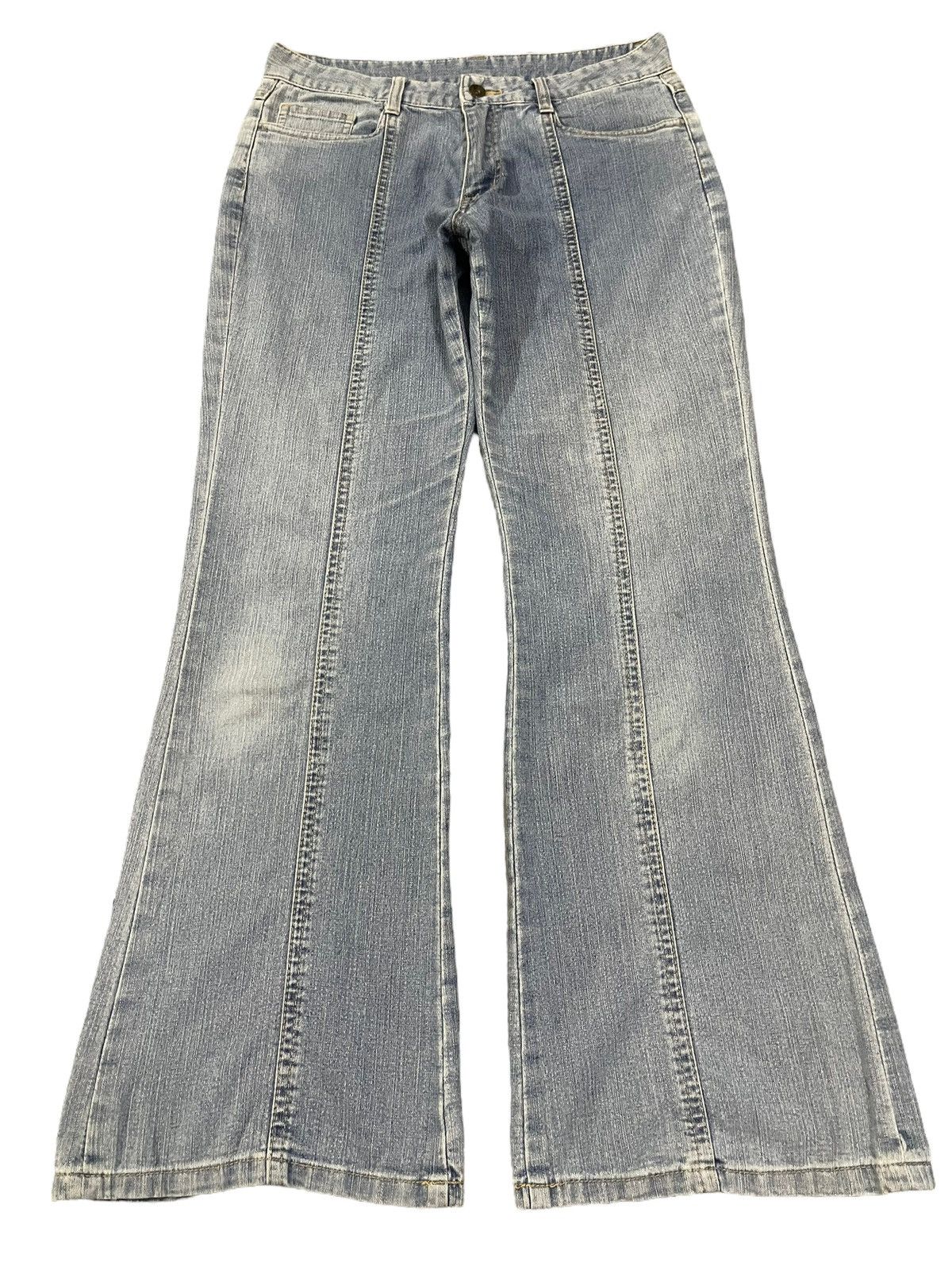 Hysteric Glamour Vintage Japanese Brand Blue Wash Style Wide Leg Jeans Size US 30 / EU 46 - 1 Thumbnail