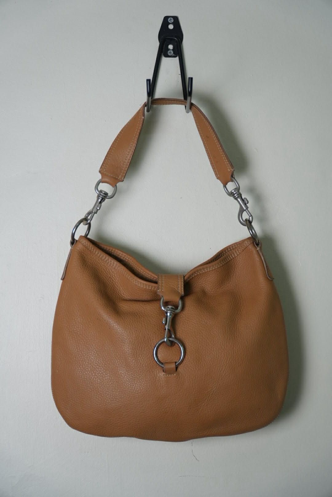 Miu Miu Miu Miu Prada Brown Grained Leather Hobo Shoulder Bag Size ONE SIZE - 1 Thumbnail