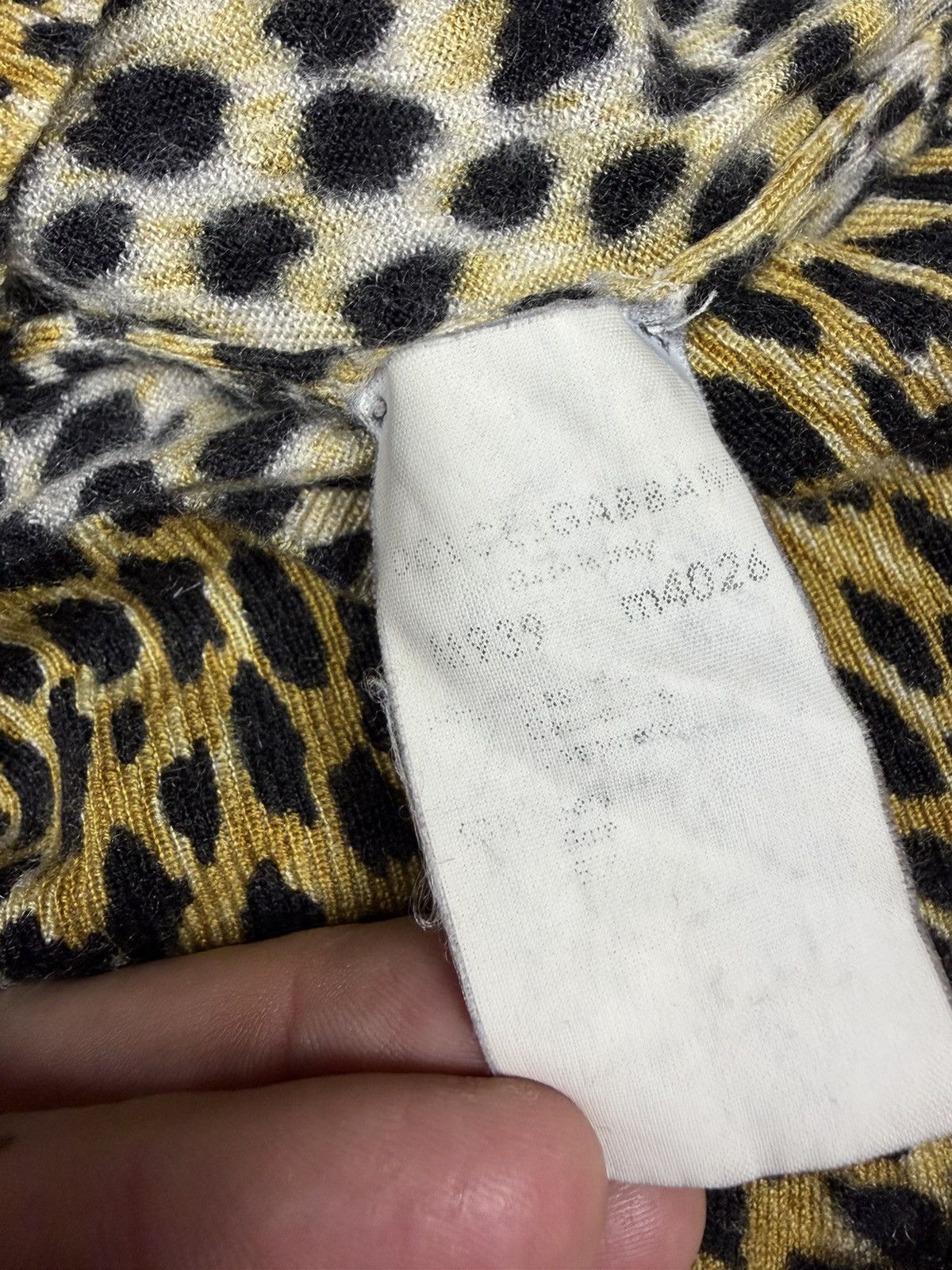 Dolce & Gabbana Vintage 2000s Dolce & Gabbana Leopard Print Cashmere Sweater Size S / US 4 / IT 40 - 10 Thumbnail