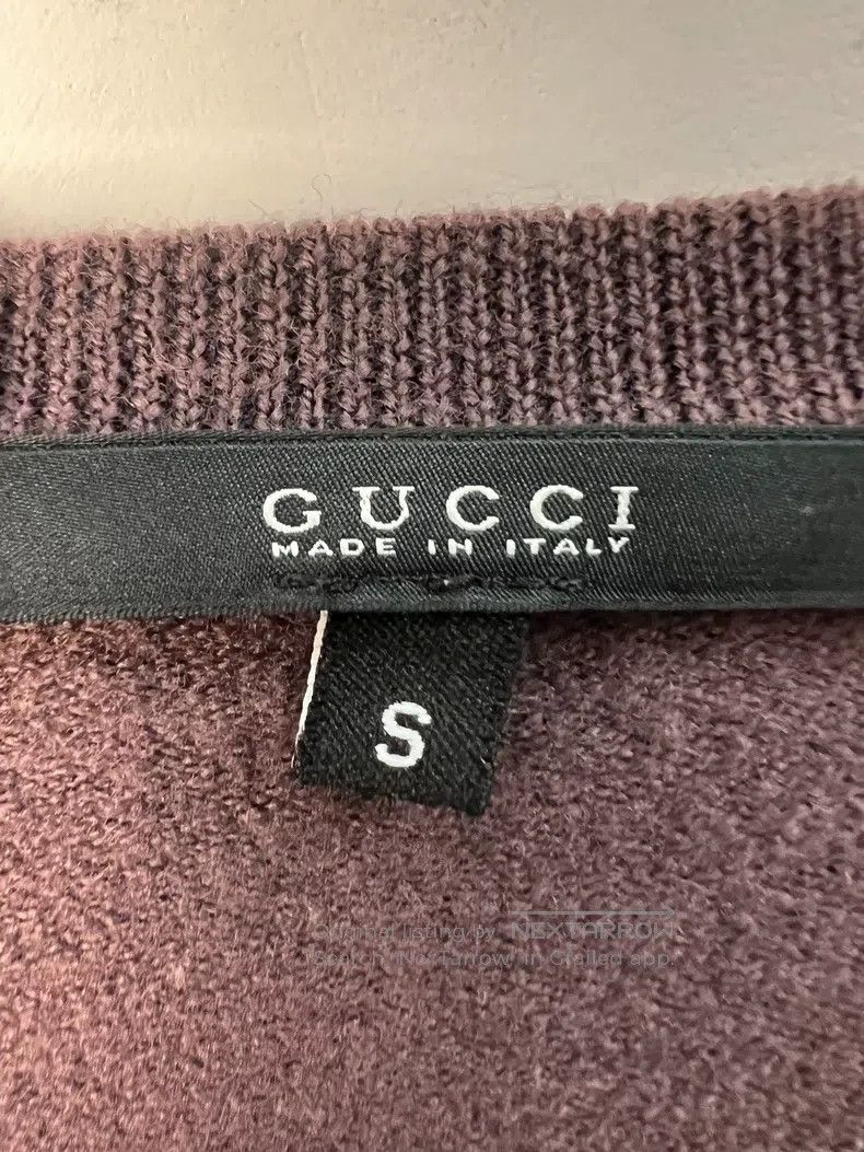 Gucci Gucci V-neck pullover woollen sweater Size US S / EU 44-46 / 1 - 3 Thumbnail