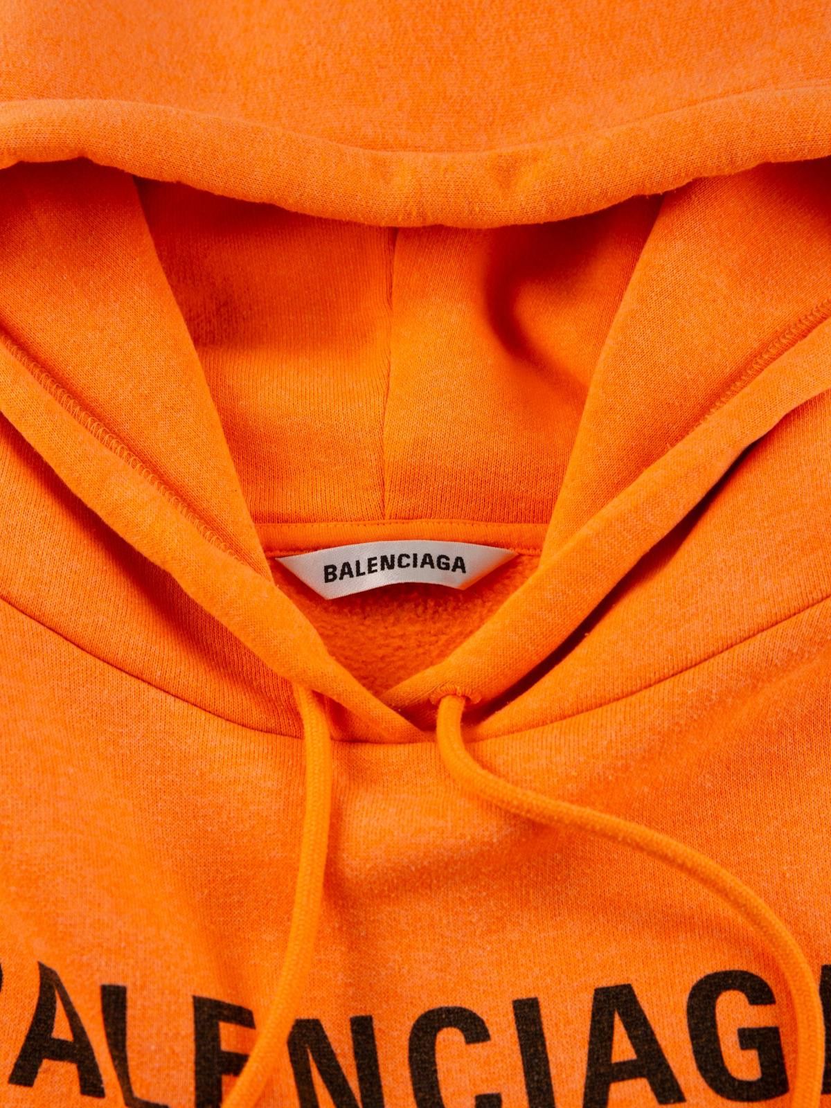 Balenciaga Balenciaga Orange Languages Hoodie Size US S / EU 44-46 / 1 - 4 Thumbnail
