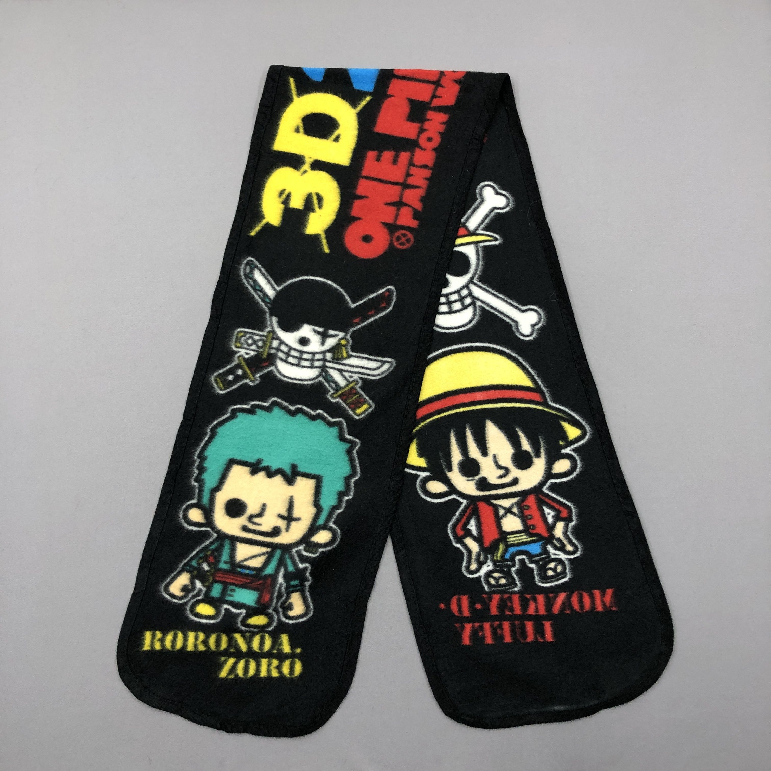 Anime Vintage One Piece Scarf Muffler Wool Fleece Winter Scarves Size ONE SIZE - 2 Thumbnail