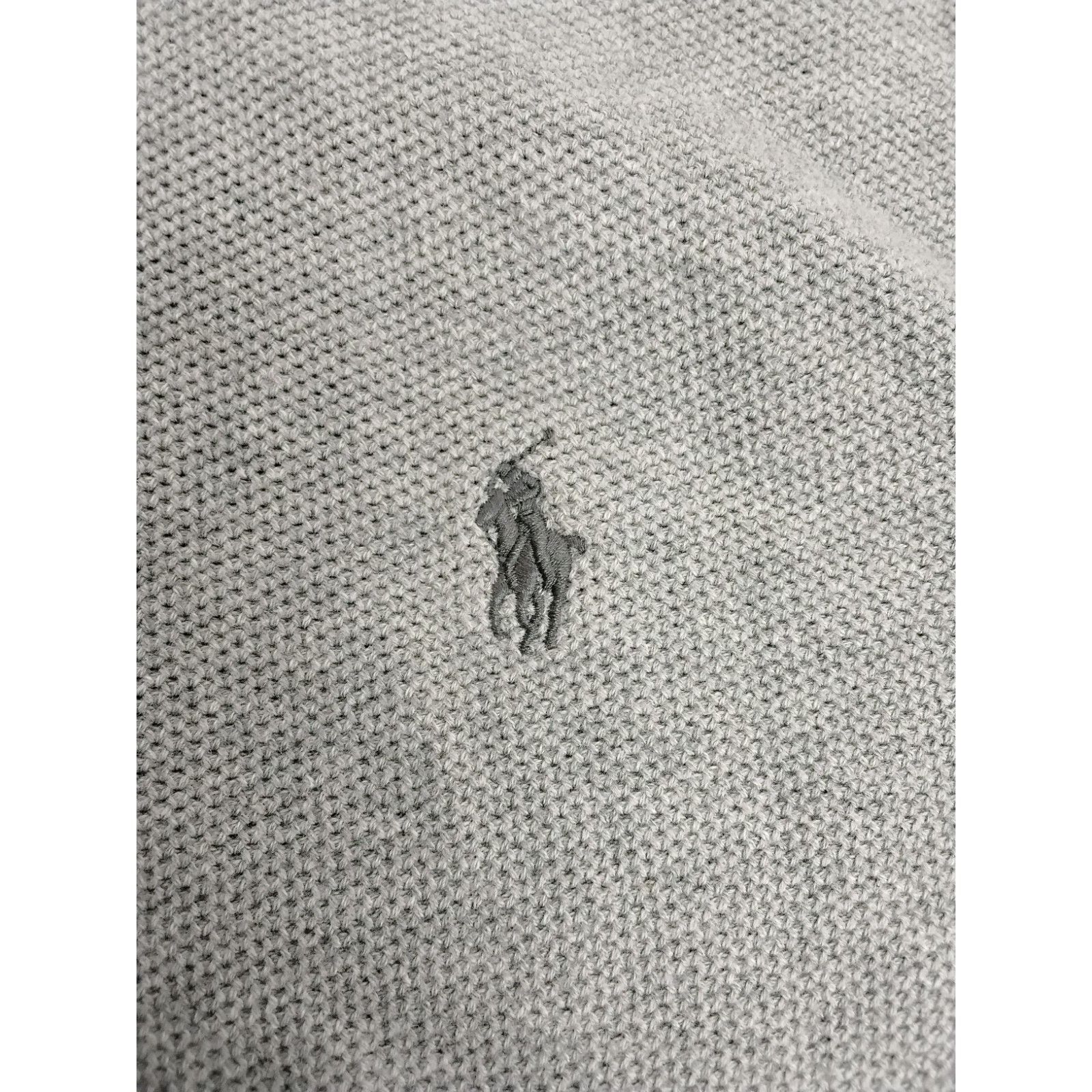 Polo Ralph Lauren Polo Ralph Lauren 1/4 Zip Men's L Gray Pima Cotton Waffle Size US L / EU 52-54 / 3 - 5 Thumbnail