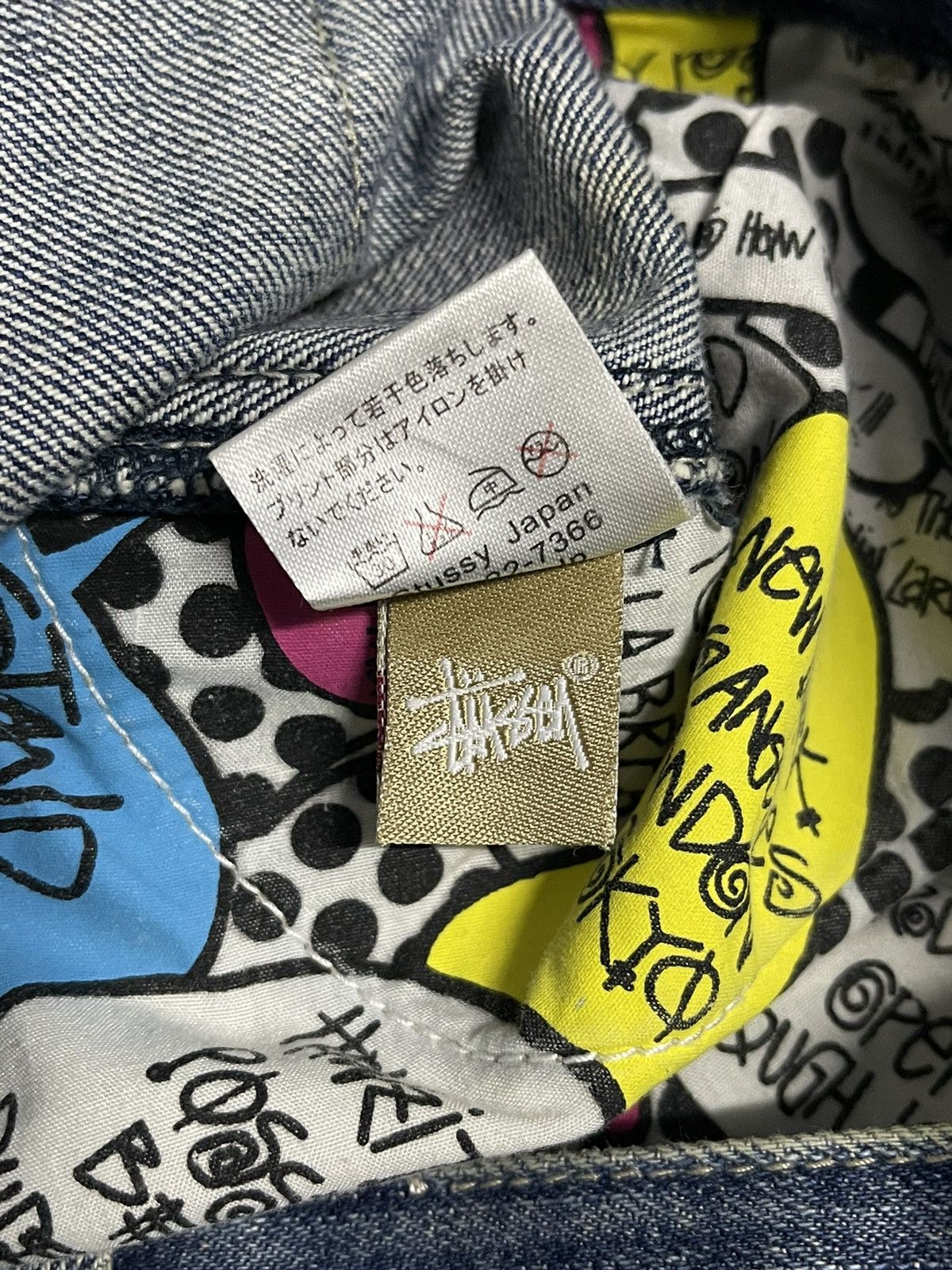 Stussy × Vintage Vintage Stussy Half Pants Denim Size US 33 - 10 Thumbnail