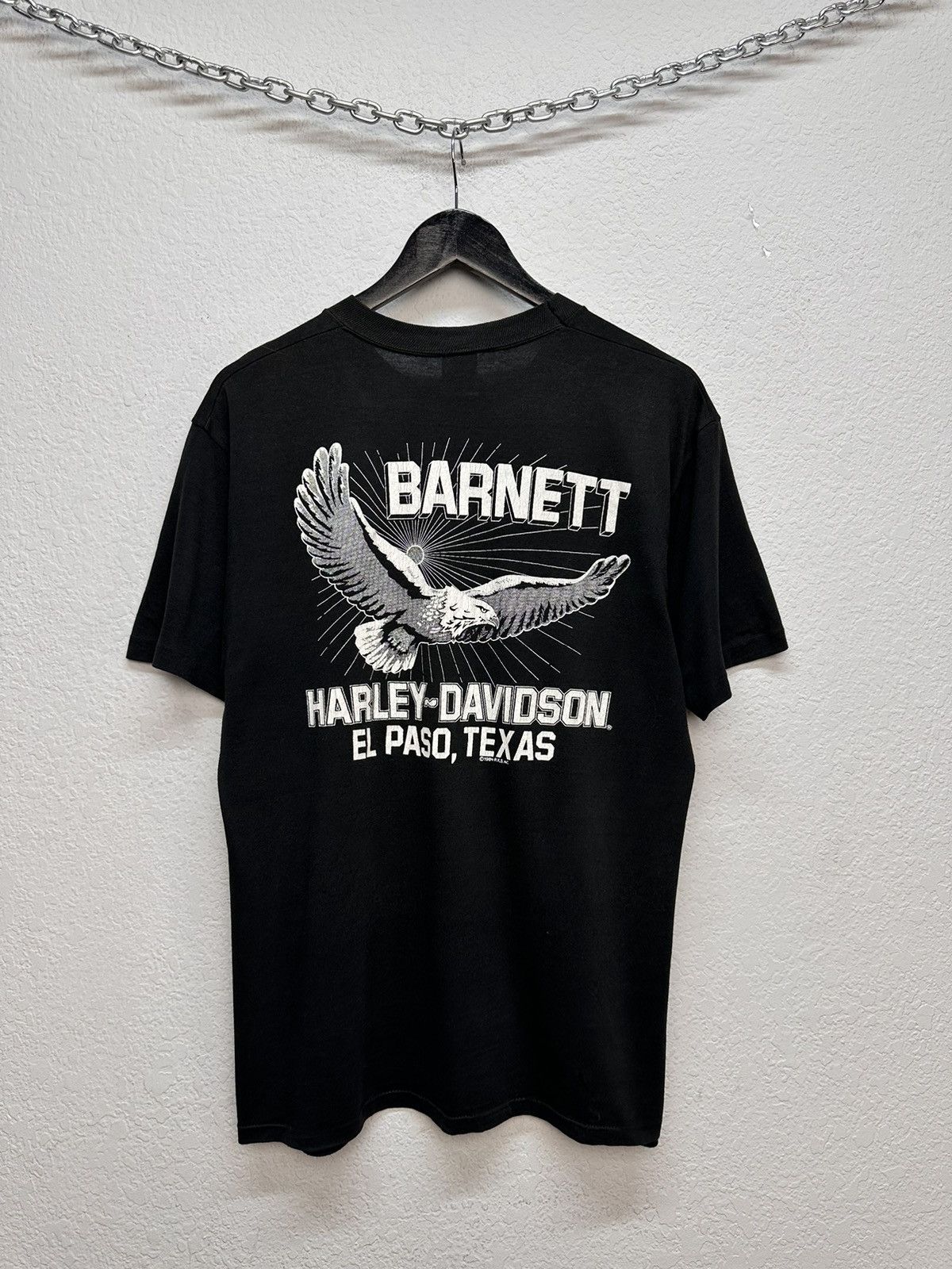 Jerzees Vintage Rare 80s Harley Davidson vintage graphic tee USA Size US L / EU 52-54 / 3 - 6 Thumbnail