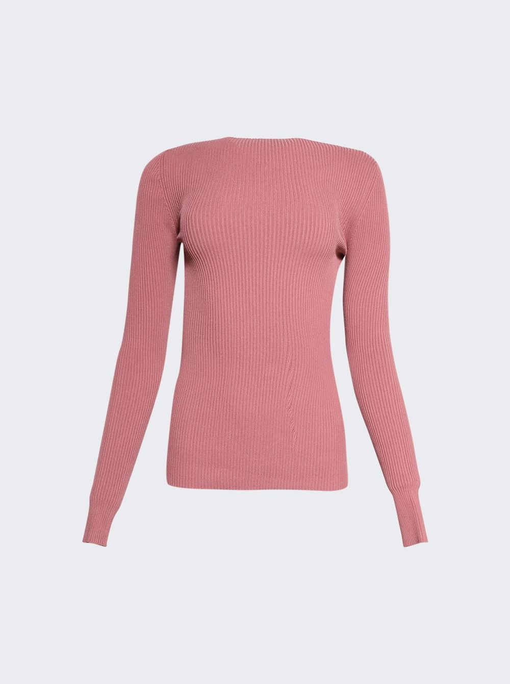Rick Owens o1mle0426 Cutout Ribbed Top in Pink Size M / US 6-8 / IT 42-44 - 1 Thumbnail