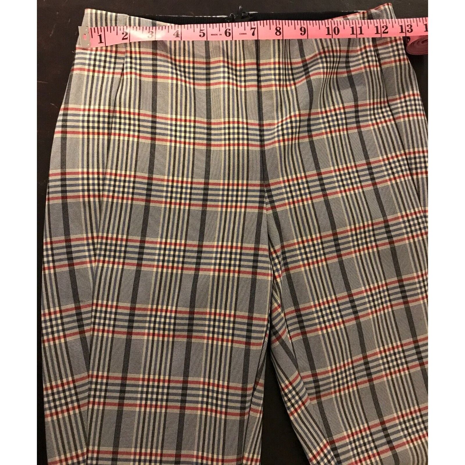 Rag & Bone RAG & BONE Simone Checked Skinny Blue Multi Pants - 2 - NWT Size 26" / US 2 / IT 38 - 9 Thumbnail