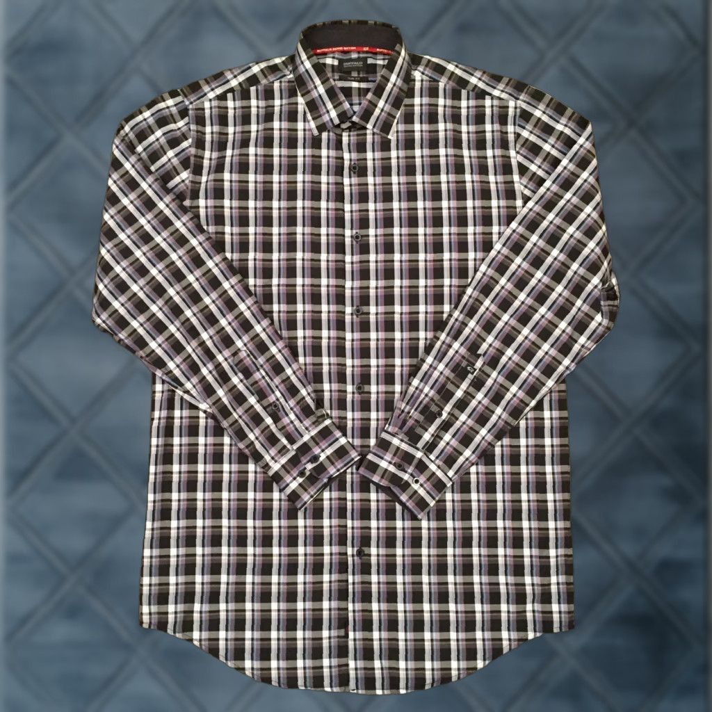 Buffalo David Bitton Buffalo David Bitton Shirt Mens Medium Slim Black Plaid Long Sleeve Button Up Size US M / EU 48-50 / 2 - 1 Thumbnail