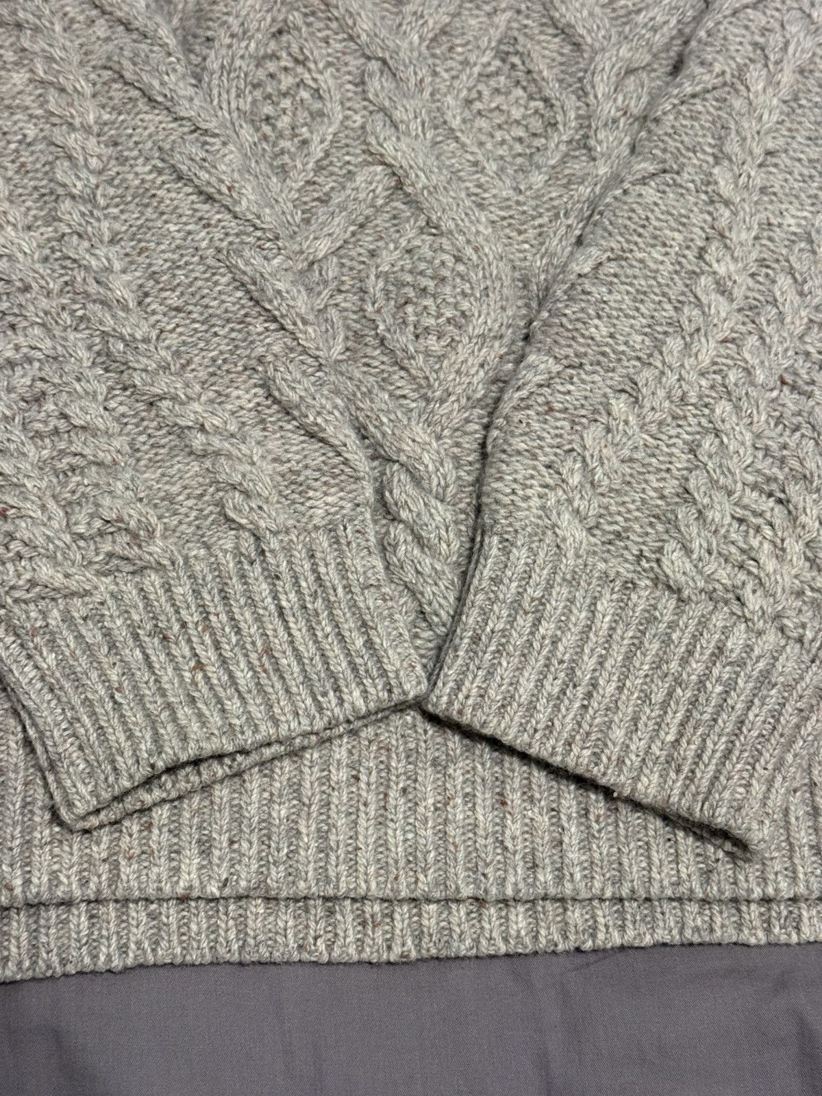 Supreme Supreme FW25 WEEK8 Cable Hooded Sweater tan Size US XL / EU 56 / 4 - 4 Thumbnail