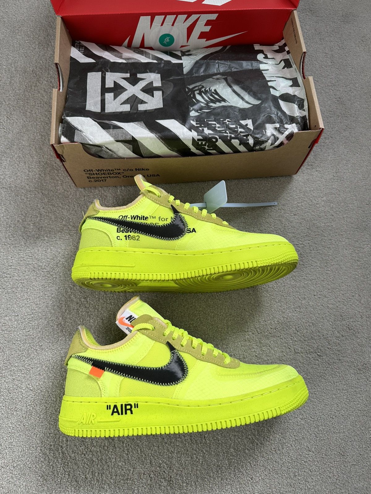 Nike × Off-White Nike Air Force 1 Low Off-White Size US 7.5 / EU 40-41 - 4 Thumbnail