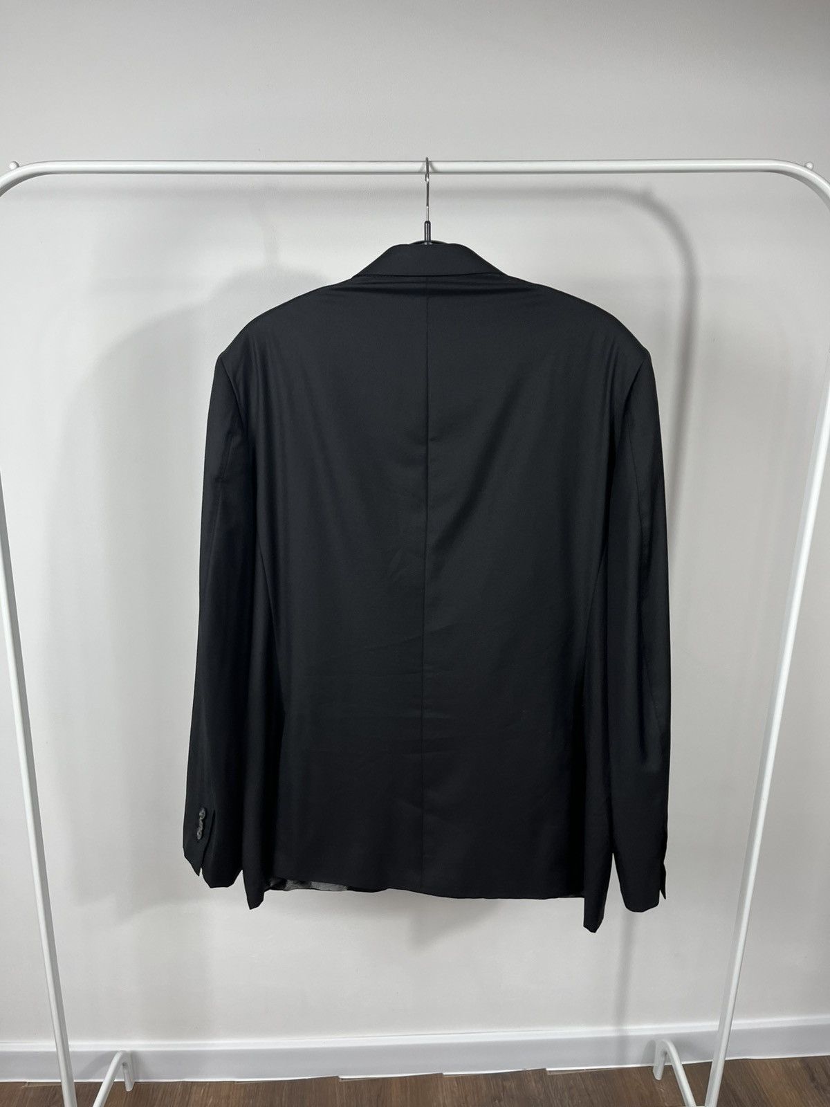 Canali Canali Super 150s Wool Blazer Black Made in Italy 56R Size 46R - 10 Thumbnail