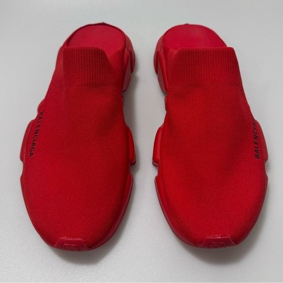 Balenciaga Balenciaga Speed Slip-On Mules Sneakers Red Men’s Size 10 Size US 10 / EU 43 - 2 Thumbnail
