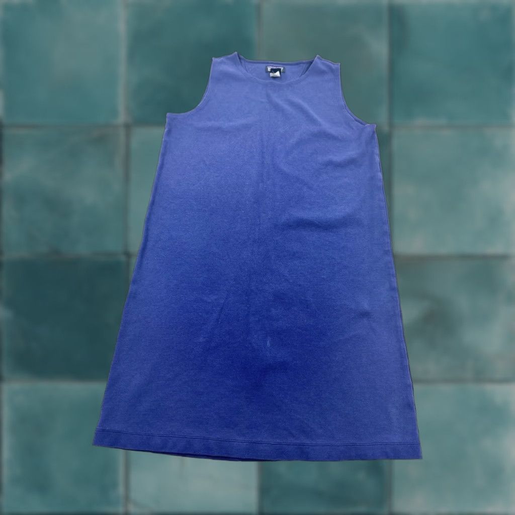 Patagonia VINTAGE Patagonia Dress Women’s M Blue A-Line Knee Length Sleeveless Flawed Casual Womens Size M / US 6-8 / IT 42-44 - 1 Thumbnail