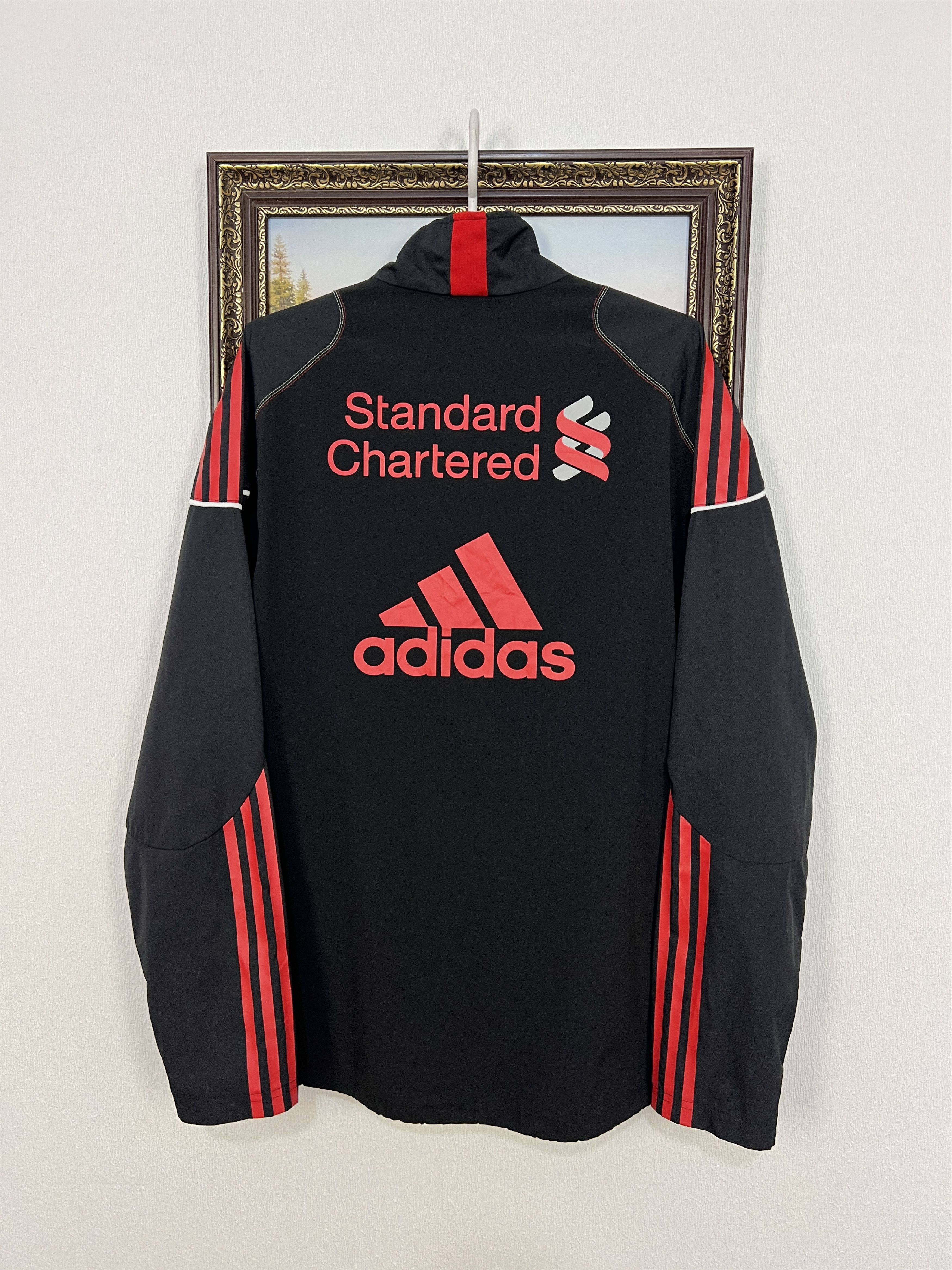Adidas Vintage Adidas Liverpool Football Train Black Jacket Soccer Size US M / EU 48-50 / 2 - 18 Thumbnail