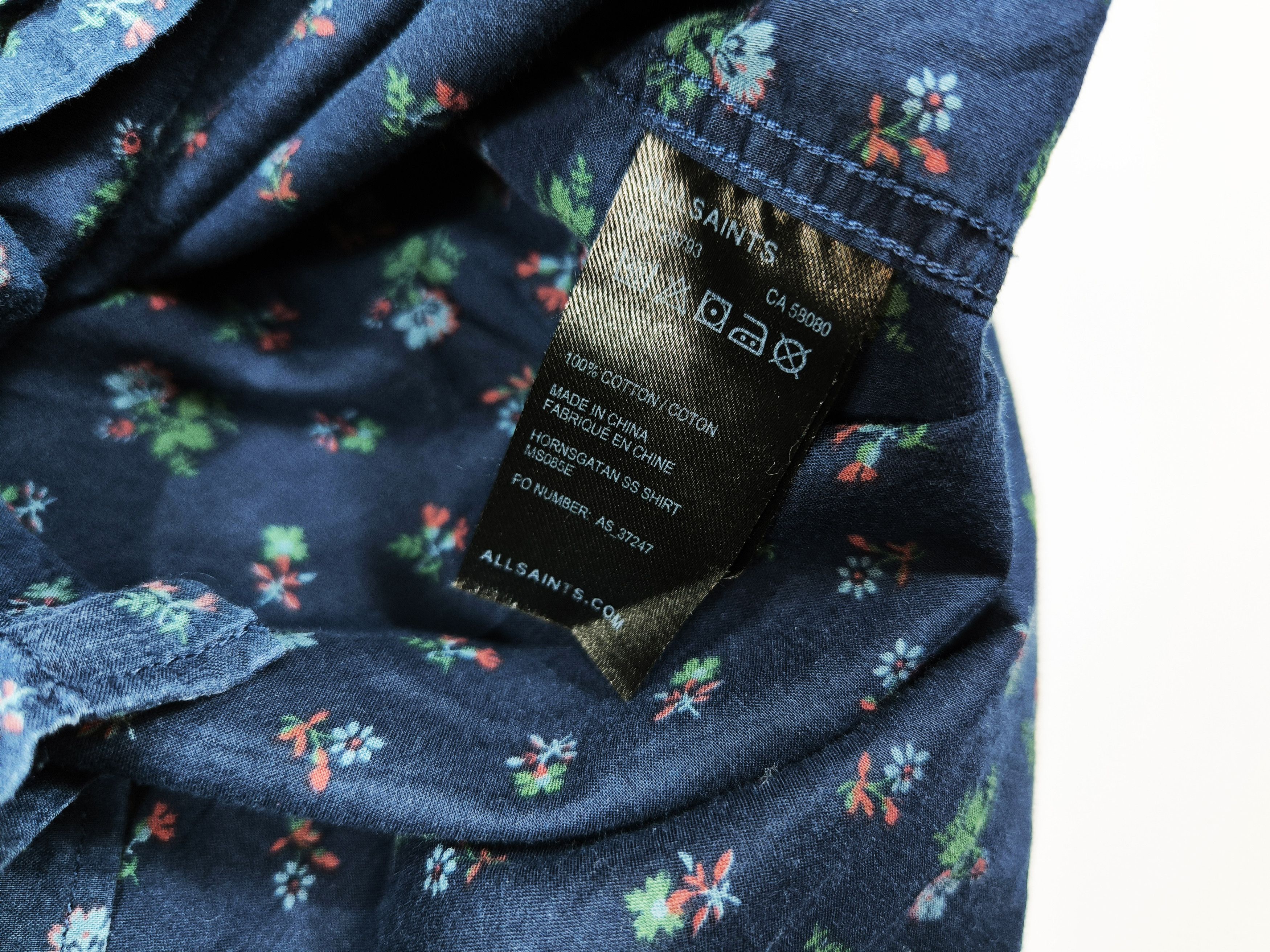 Allsaints AllSaints Hornsgatan Floral Pattern Short Sleeve Shirt Size US M / EU 48-50 / 2 - 5 Thumbnail