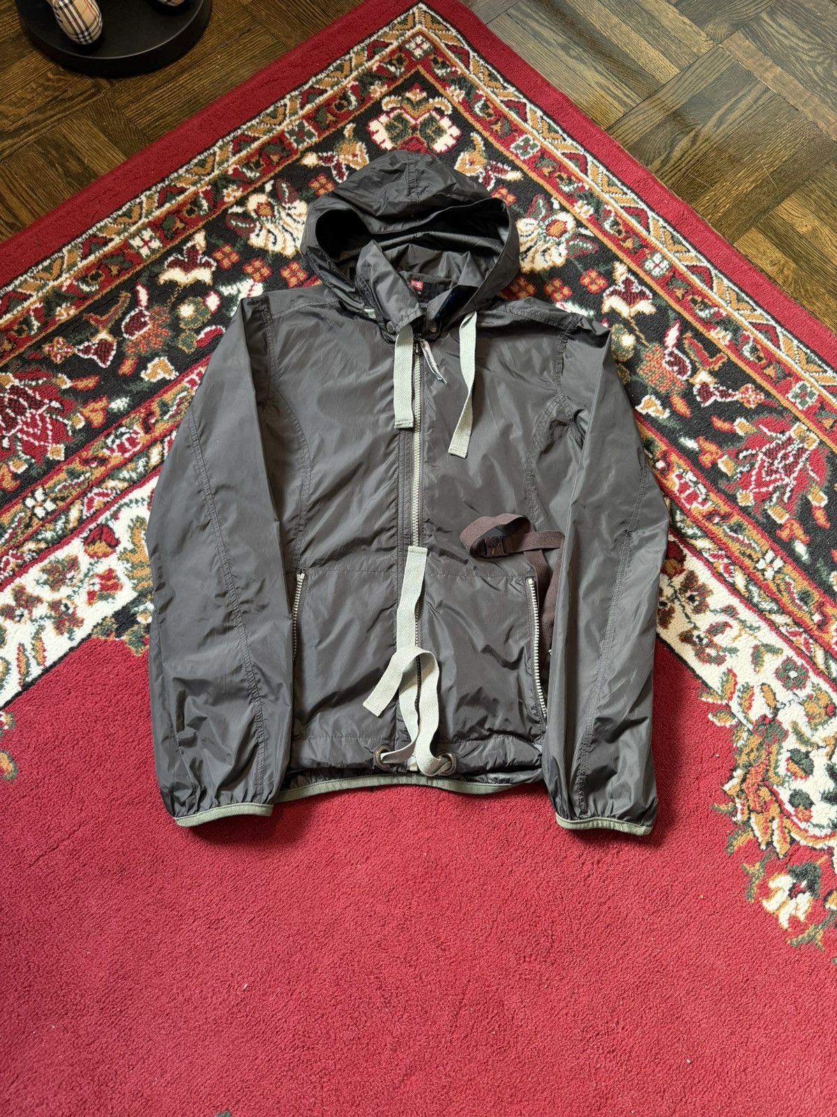 Diesel Y2K Diesel Distressed Full Zip Long Sleeve Windbreaker Size US XS / EU 42 / 0 - 7 Thumbnail
