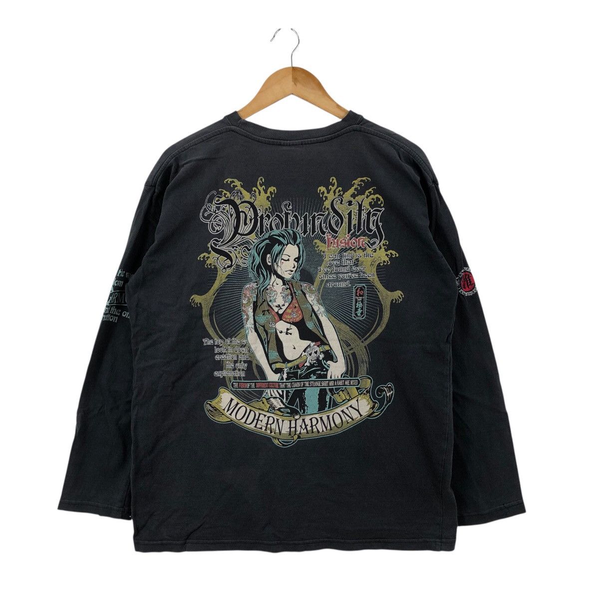 Japanese Brand Y2K The Fusion Japan Sukajan Souvenir Japanese Brand Size US L / EU 52-54 / 3 - 4 Thumbnail