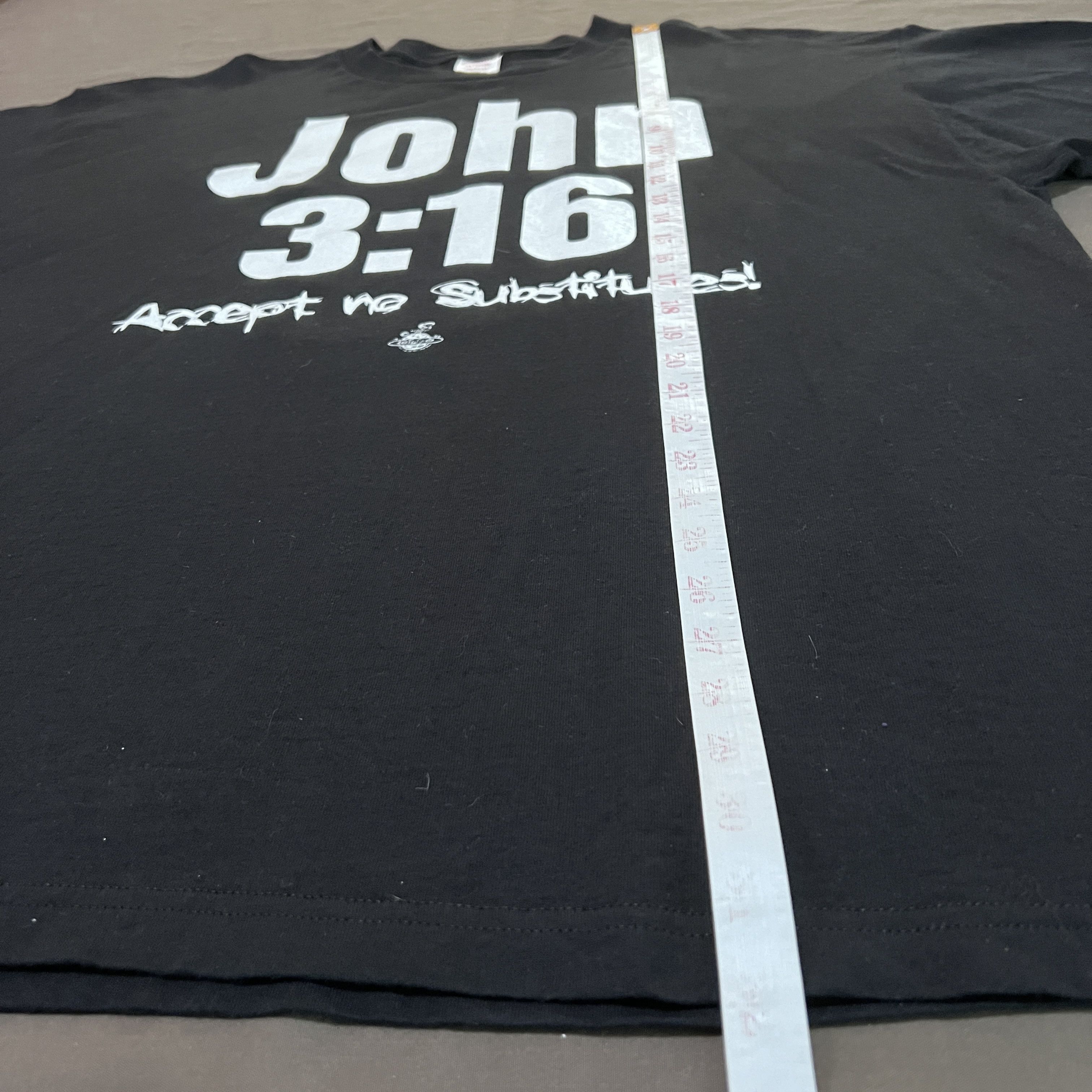 Vintage Vintage 90s 1998 John 3:16 Jesus Bible Holy Tee 2XL Size US XXL / EU 58 / 5 - 7 Thumbnail