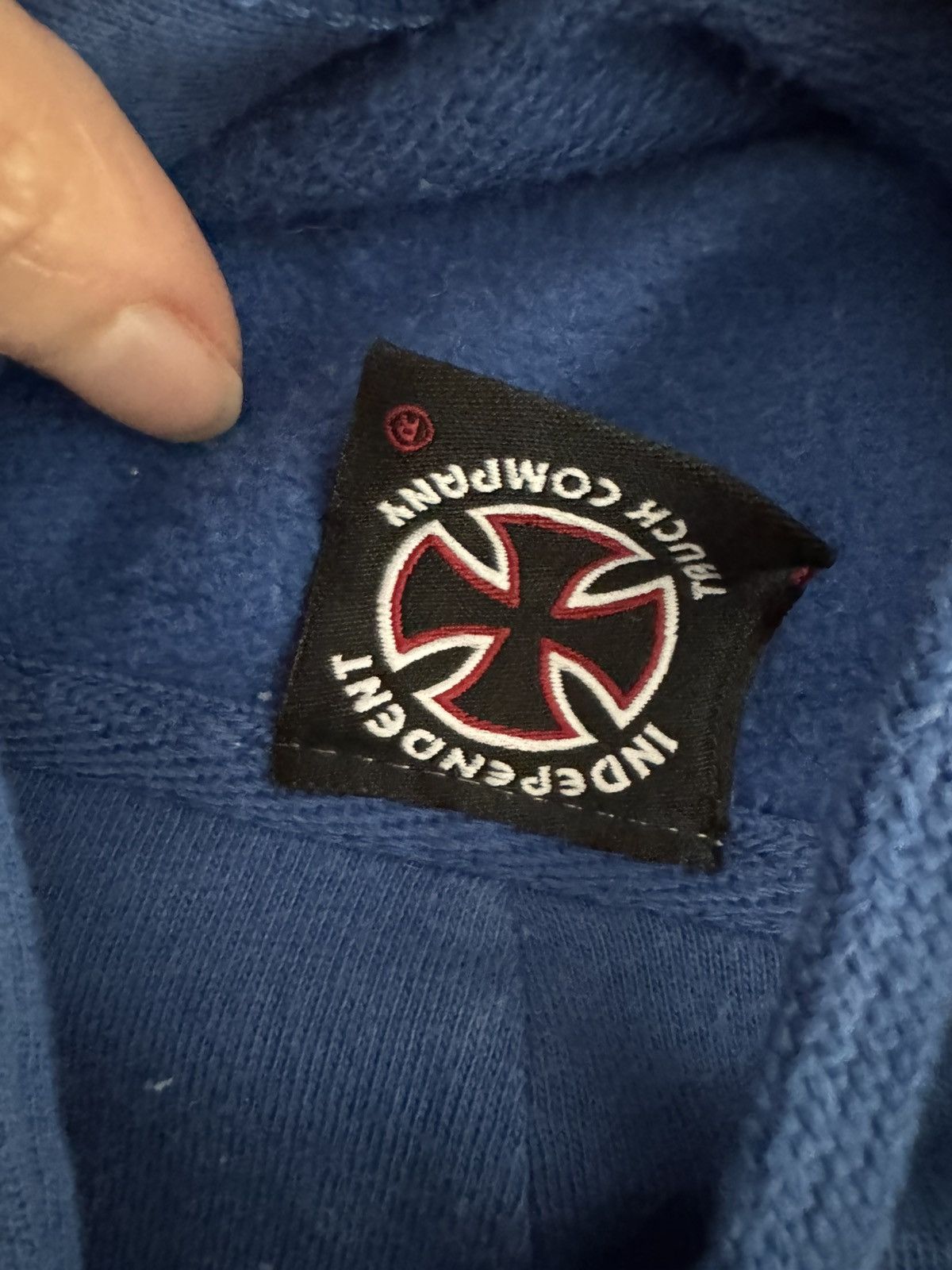 Independent Truck Co. Independent, classic style blue hoodie Size US M / EU 48-50 / 2 - 3 Thumbnail