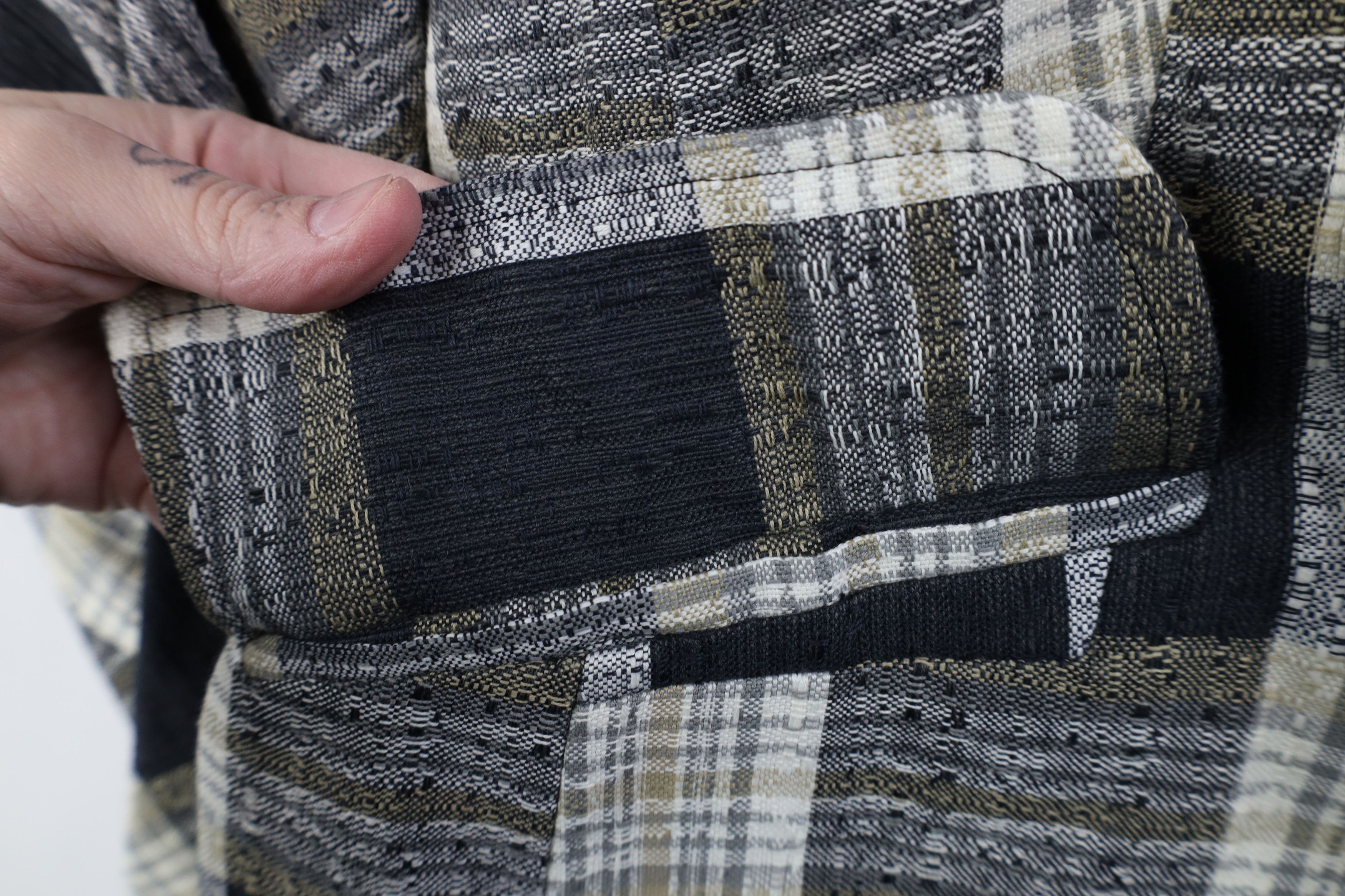 Vintage Deadstock Vintage 70s Streetwear Suit Coat Jacket Plaid Size XXL / US 16-18 / IT 52-54 - 7 Thumbnail