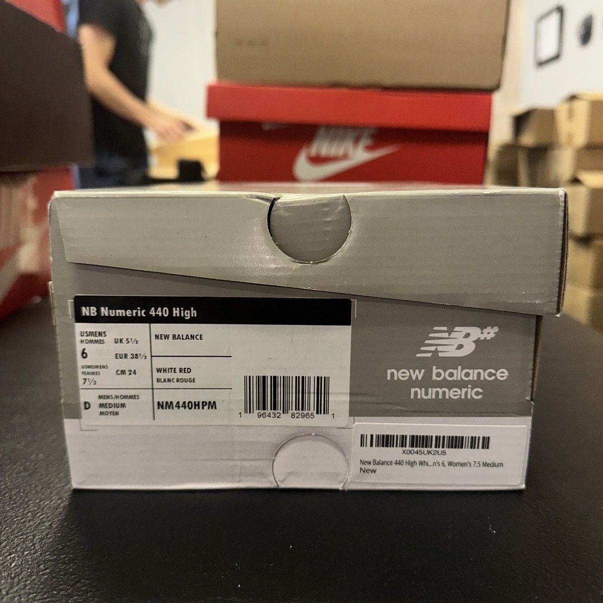 New Balance Size 6 (7.5W) - New Balance Numeric 440 High “Triple White” Size US 6 / EU 39 - 7 Thumbnail