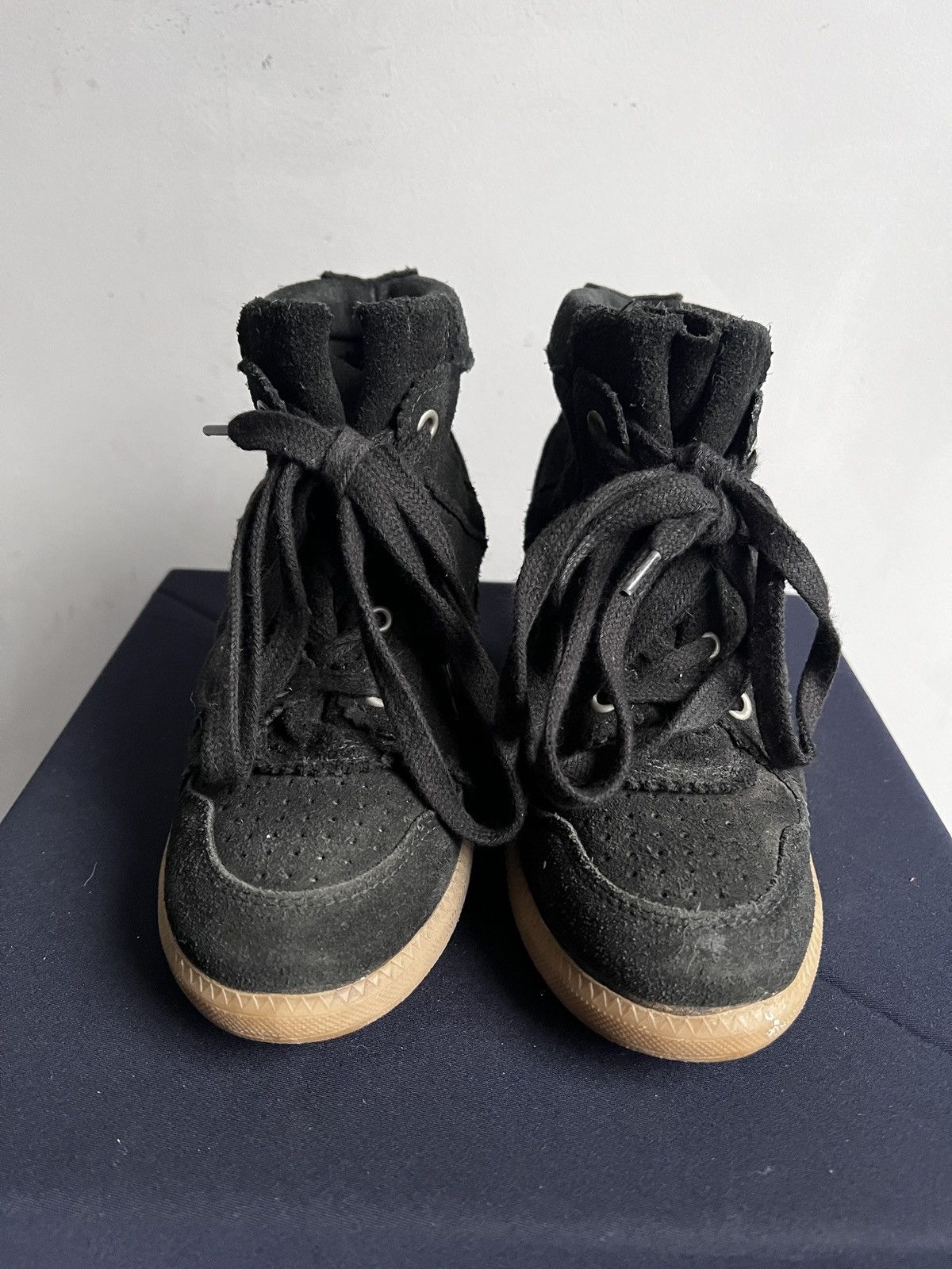 If Six Was Nine Isabel Marant style Baskets black suede femme shoes man 40 Size US 10 / IT 40 - 3 Thumbnail