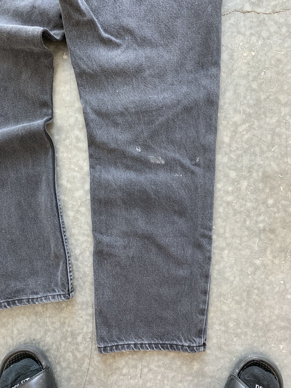 Japanese Brand × Unsound Rags × Vintage Crazy Vintage Y2K Faded Black Painter Jeans Skater Essential Size US 34 / EU 50 - 6 Thumbnail