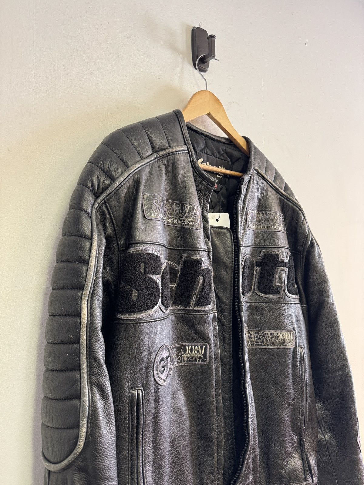 Vintage Schott leather jacket Size US XL / EU 56 / 4 - 2 Thumbnail