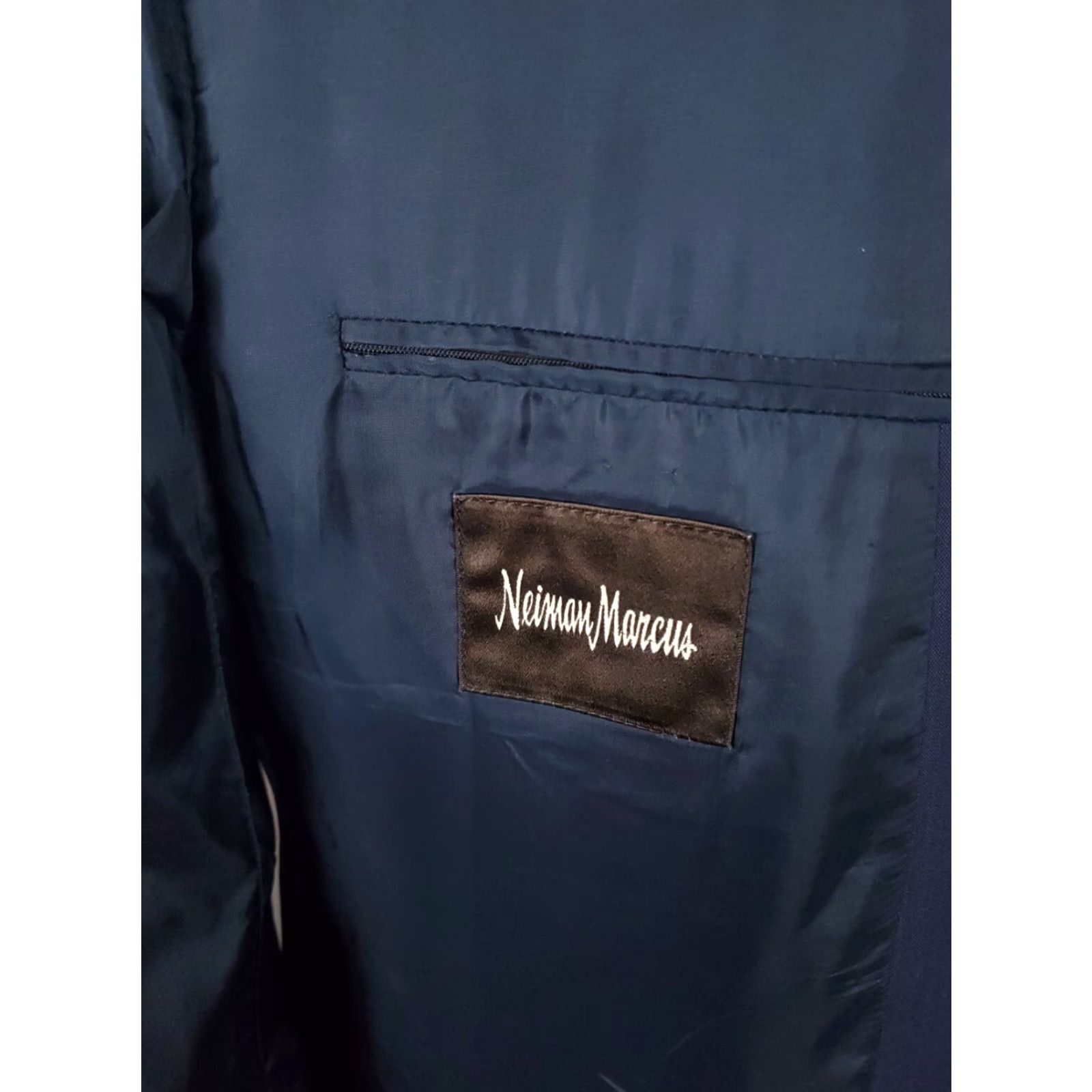 Ermenegildo Zegna Ermenegildo Zegna Blazer Mens 46R Wool Elastane Blue 3 Button Blazer Denim? Size 46R - 7 Thumbnail