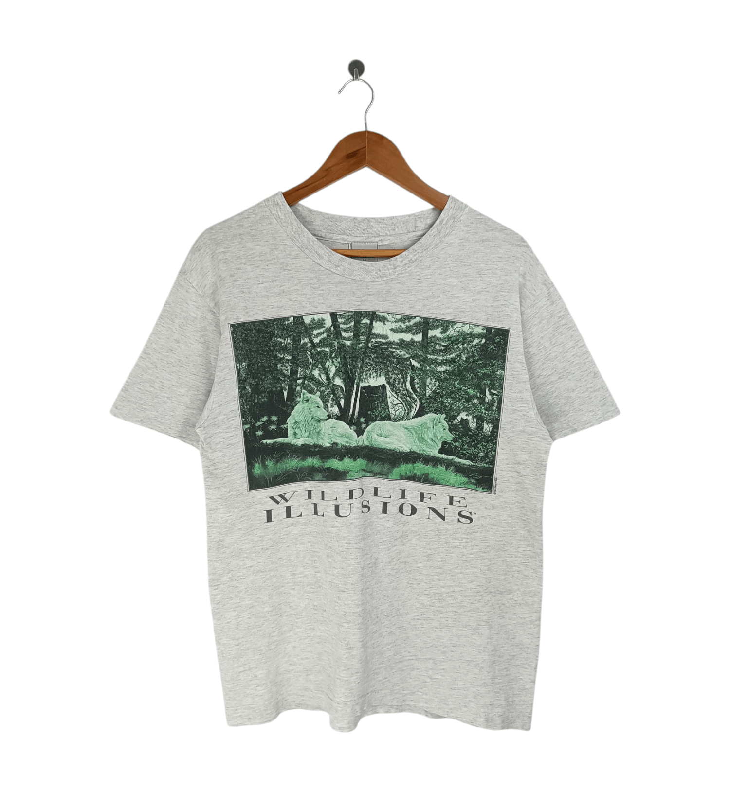 Other VINTAGE '94 RUSTY RUST WILDLIFE ILLUSIONS WOLF ART NATURE Ts Size US M / EU 48-50 / 2 - 1 Thumbnail