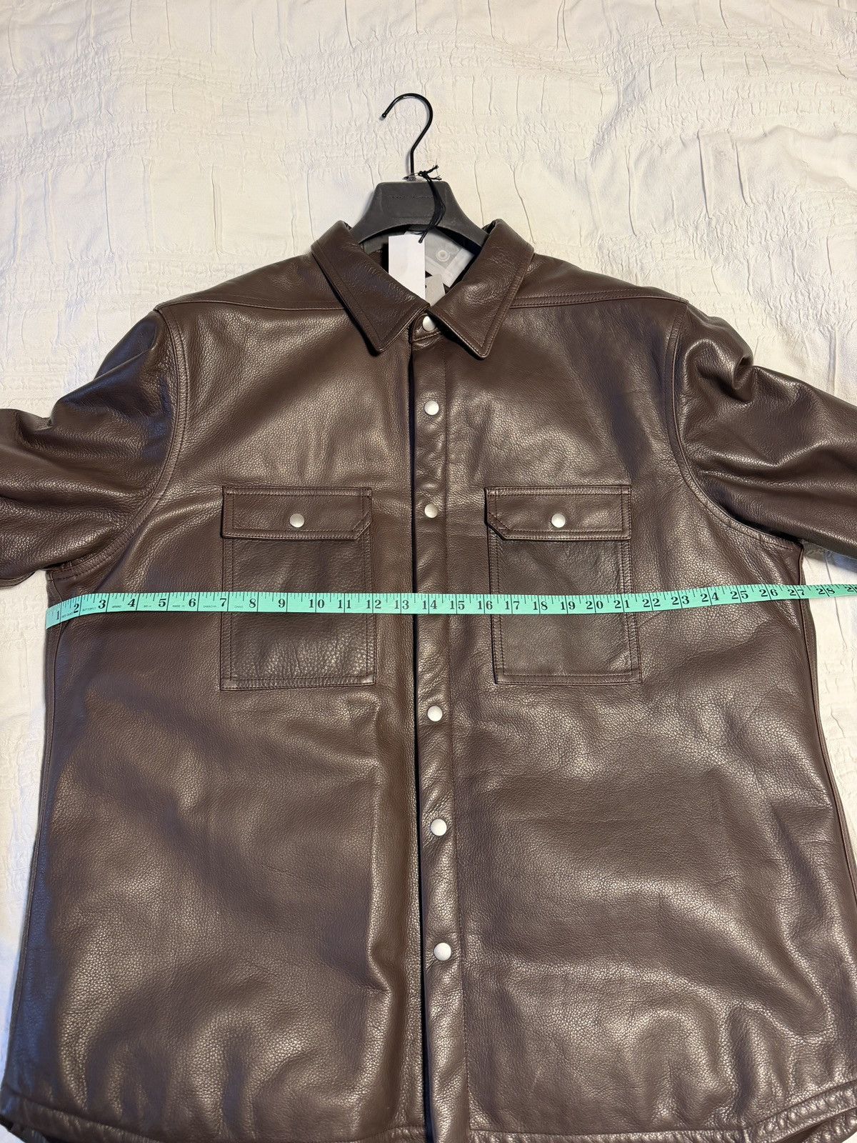 Rick Owens PADDED CALF LEATHER OUTERSHIRT Size US XL / EU 56 / 4 - 19 Thumbnail
