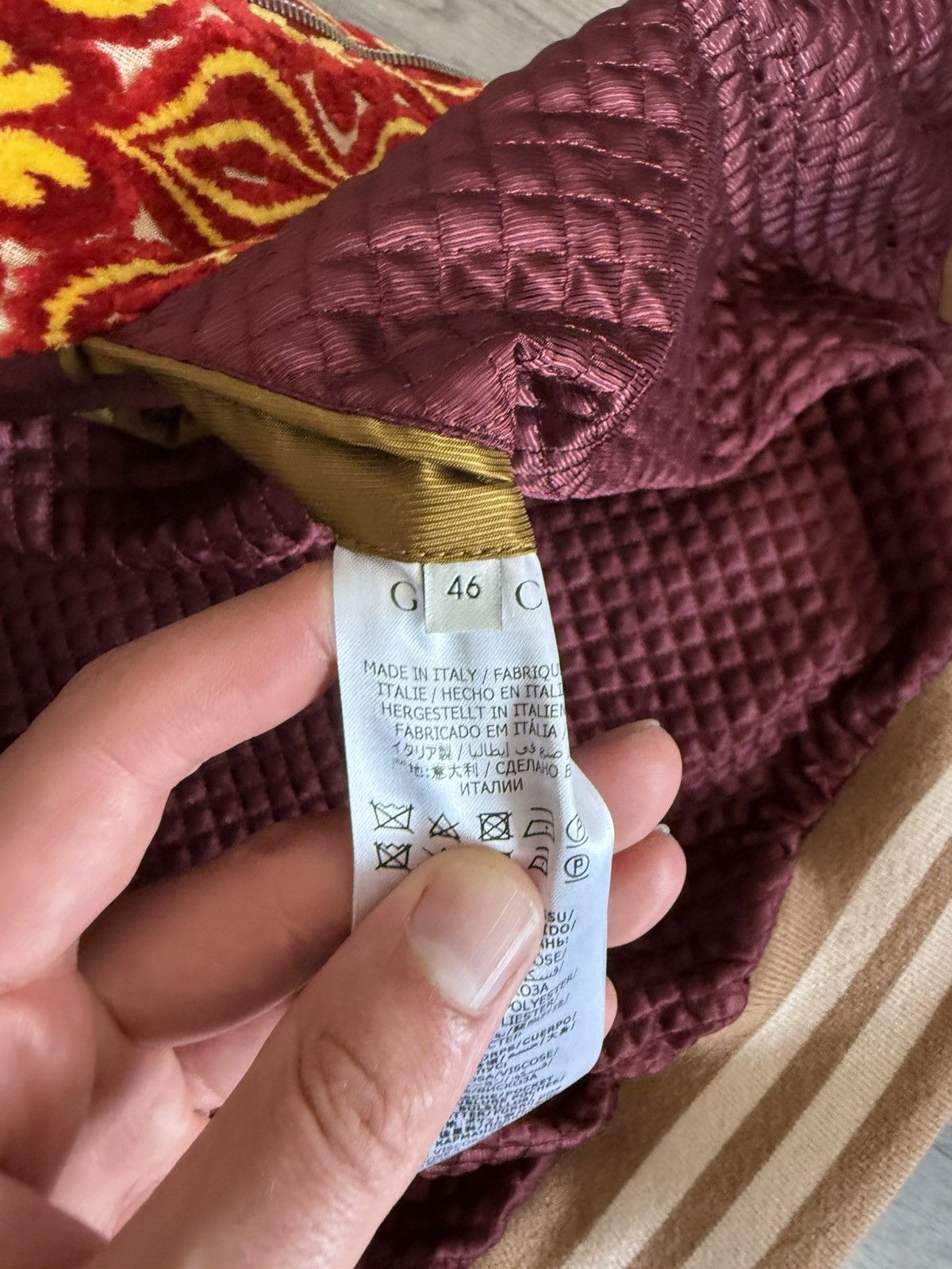 Gucci Gucci Garden Velvet Jacquard Bomber Jacket Size US S / EU 44-46 / 1 - 19 Thumbnail
