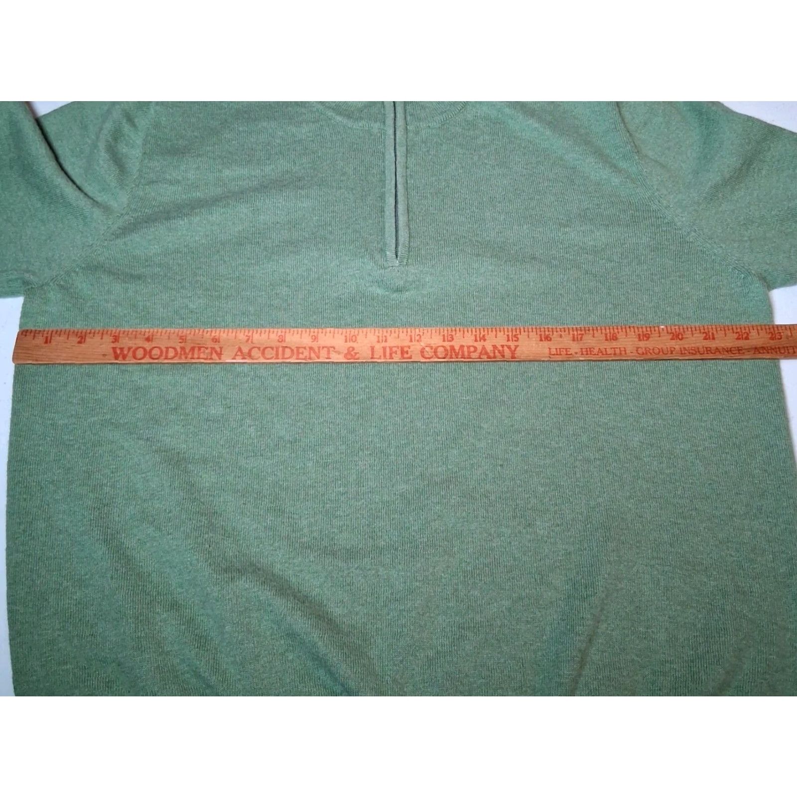 Vintage VINTAGE LL Bean Sweater Men Large Green Cotton Cashmere Knit 1/4 Zip Classic Pullover Mens Size US L / EU 52-54 / 3 - 5 Thumbnail