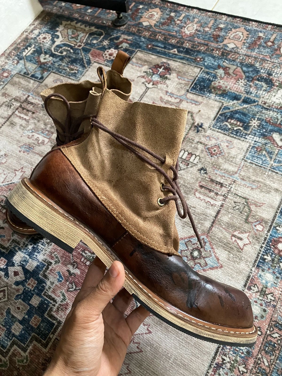 Vintage Vintage leather ankle boots Size US 8.5 / EU 41-42 - 3 Thumbnail