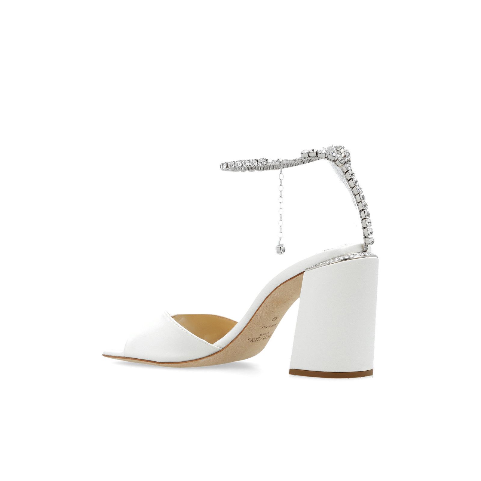 Jimmy Choo JIMMY CHOO 'Saeda' White Platform Sandals New & Authentic (W Size US 8.5 / IT 38.5 - 3 Thumbnail