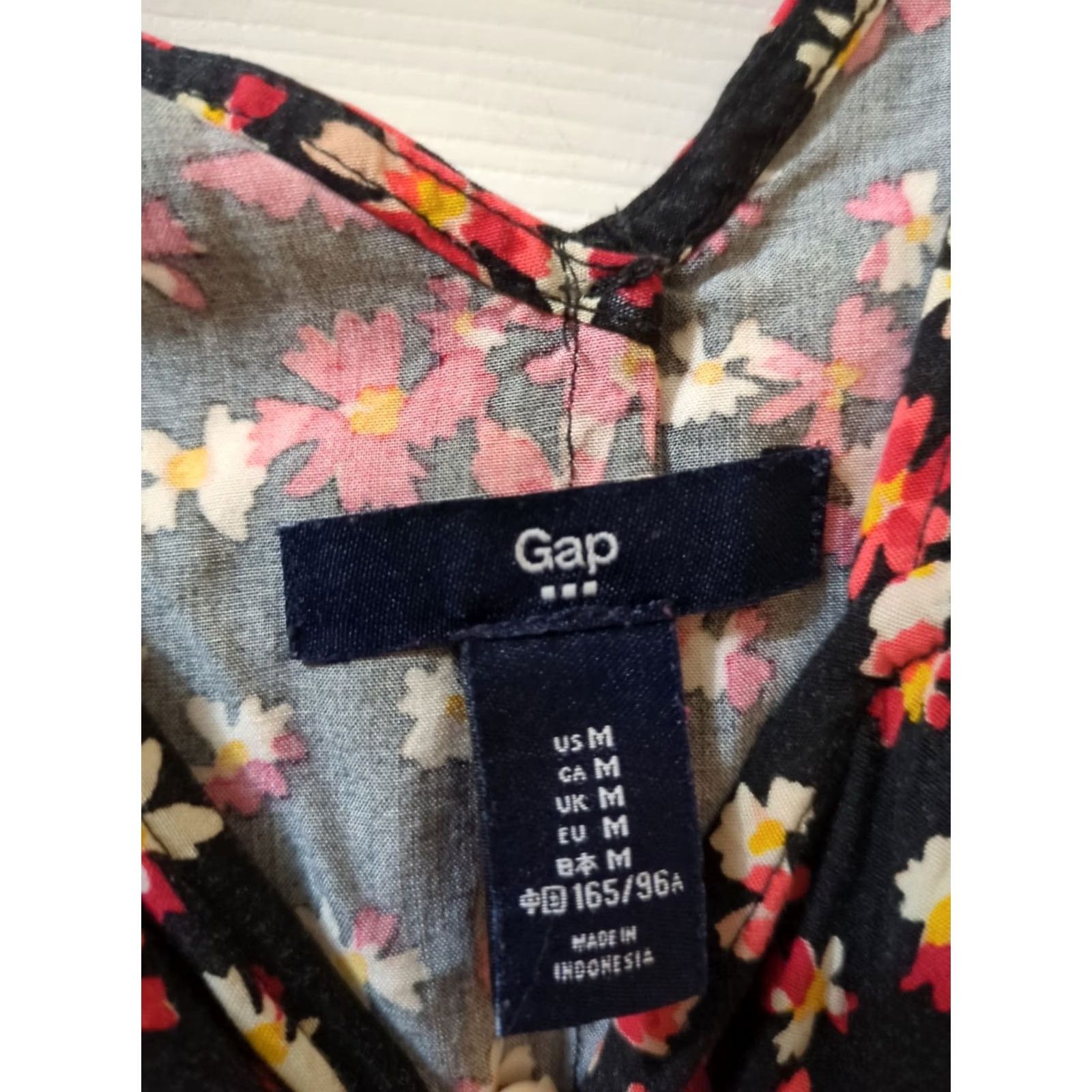 Gap GAP Dress Floral Mini Women's Size M Black Pockets Short Fall Spring Summer Casual Party/Wedding Women Size M / US 6-8 / IT 42-44 - 4 Thumbnail