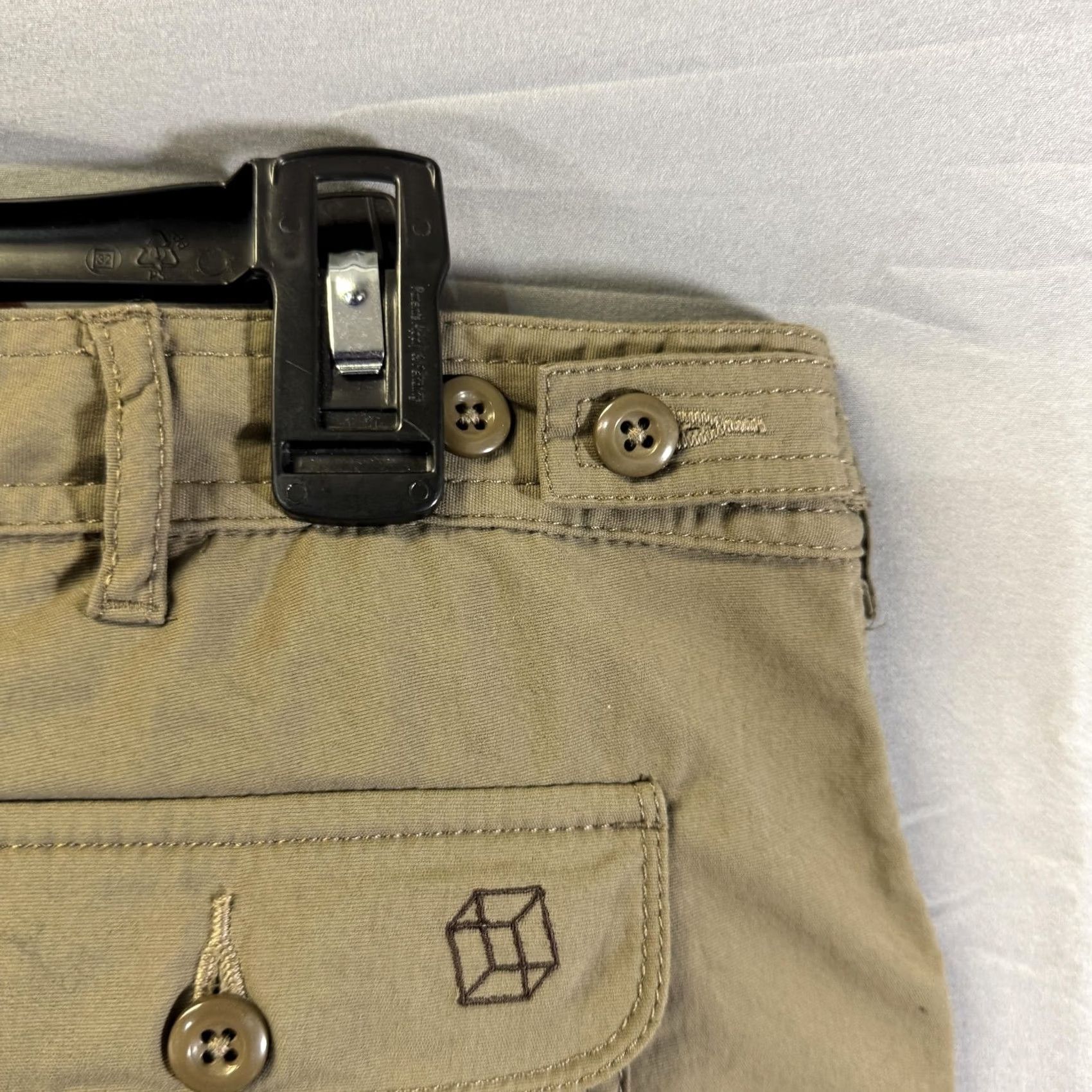 Vintage Clothing Arts P^Cubed Pick-Pocket Proof Travel Cargo Pants Womens 12 Khaki Beige Nylon Spandex Zip Fly Pocket Pants Travel Mens? Size 34" / US 12 / IT 48 - 6 Thumbnail