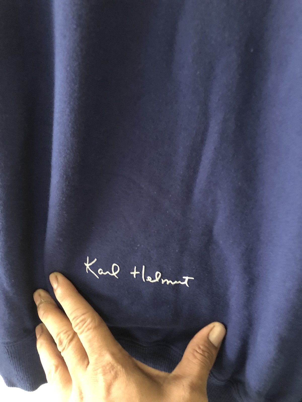 Designer × Karl Helmut Vintage Y2K Karl Helmut Sweatshirt Japan Size US L / EU 52-54 / 3 - 3 Thumbnail