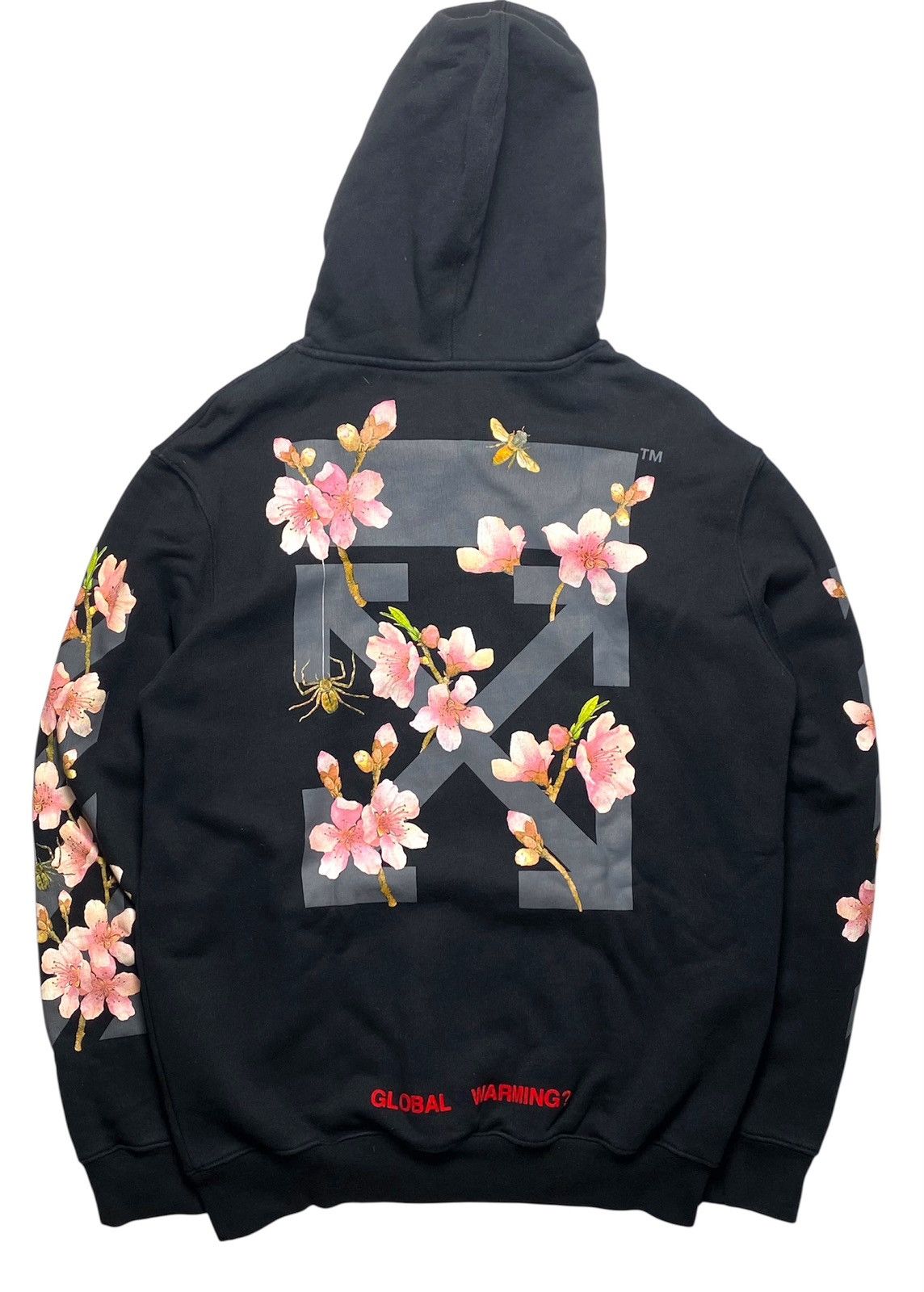 OFF-WHITE 桜 ダイアゴナル パーカー XSサイズ Off-White Off White - Sakura Hoodie | Grailed