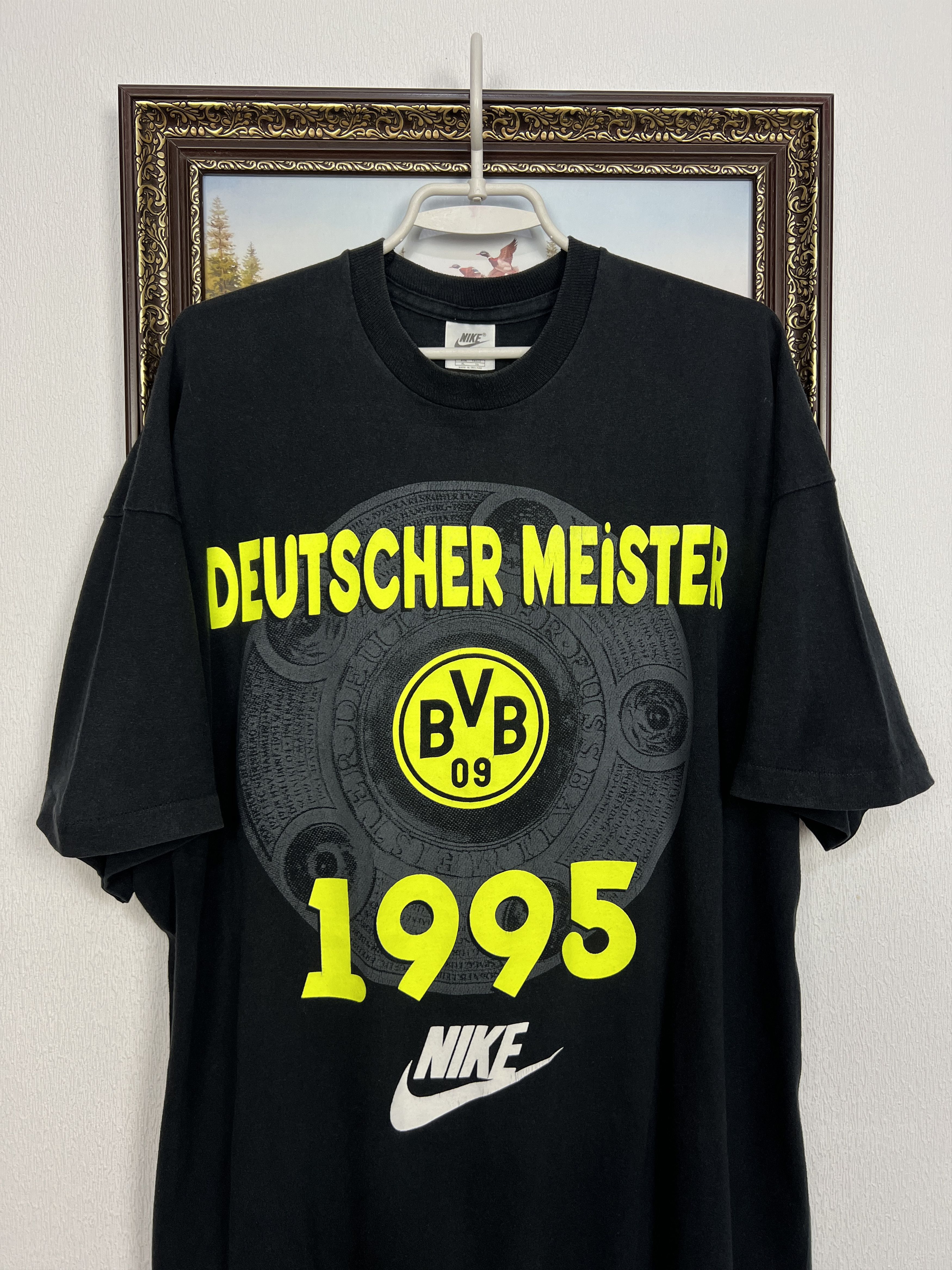 Nike Borussia Dortmund Football Shirt Deutscher Meister Jersey Size US XL / EU 56 / 4 - 2 Thumbnail
